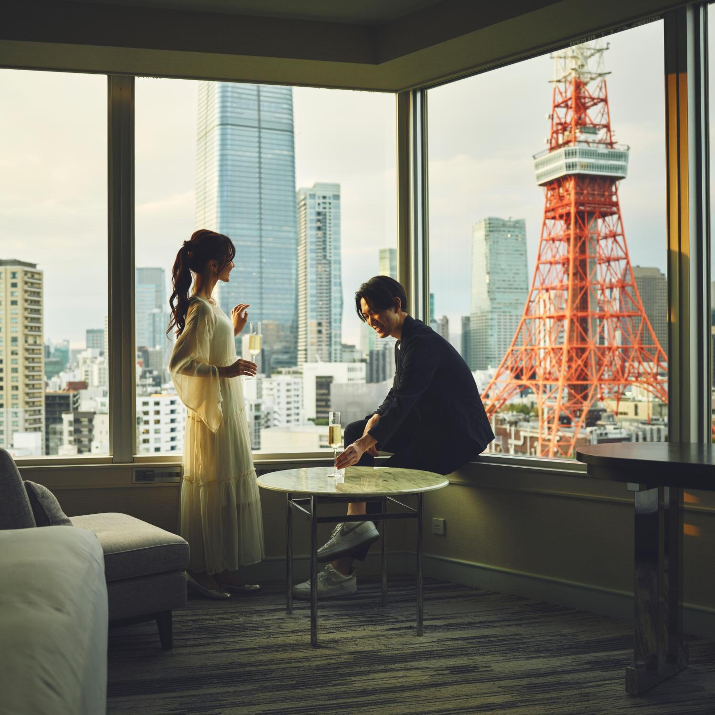 (Room No.17) Panoramic Corner King Room with Tokyo Tower View Bath Room - Non-Smoking 19-28 Floor photo 1