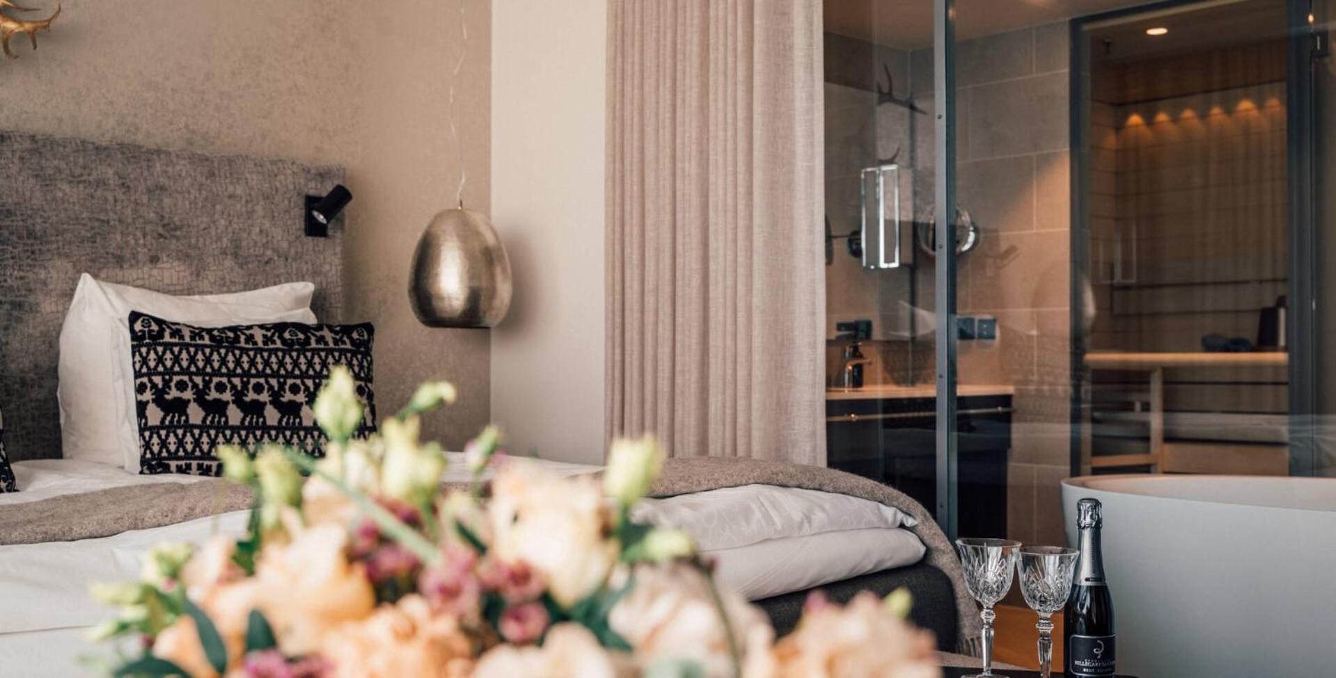 Arctic DeLuxe Spa Twin - Bathtub and sauna