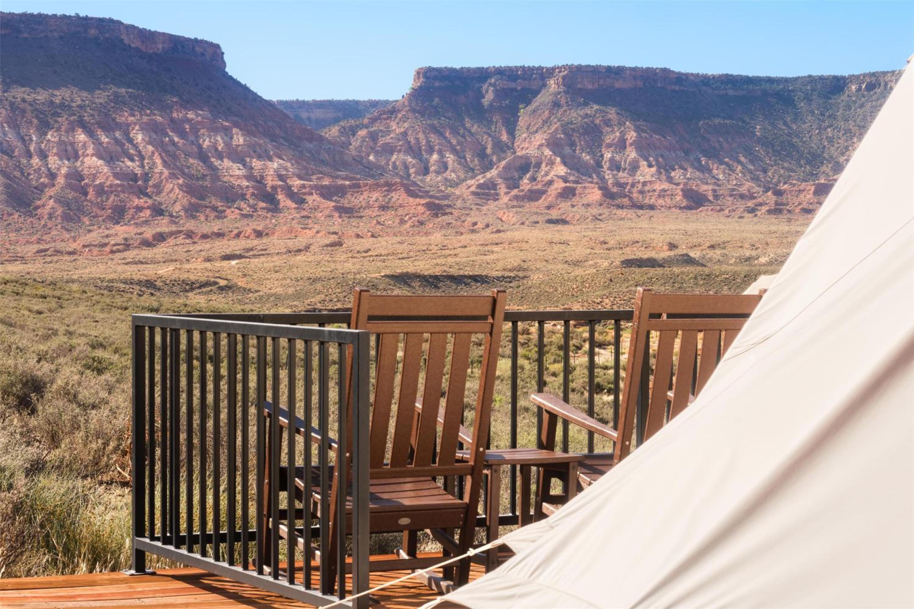 Tent with One King and Two Twin Beds with Shared Bathroom - Non-Smoking