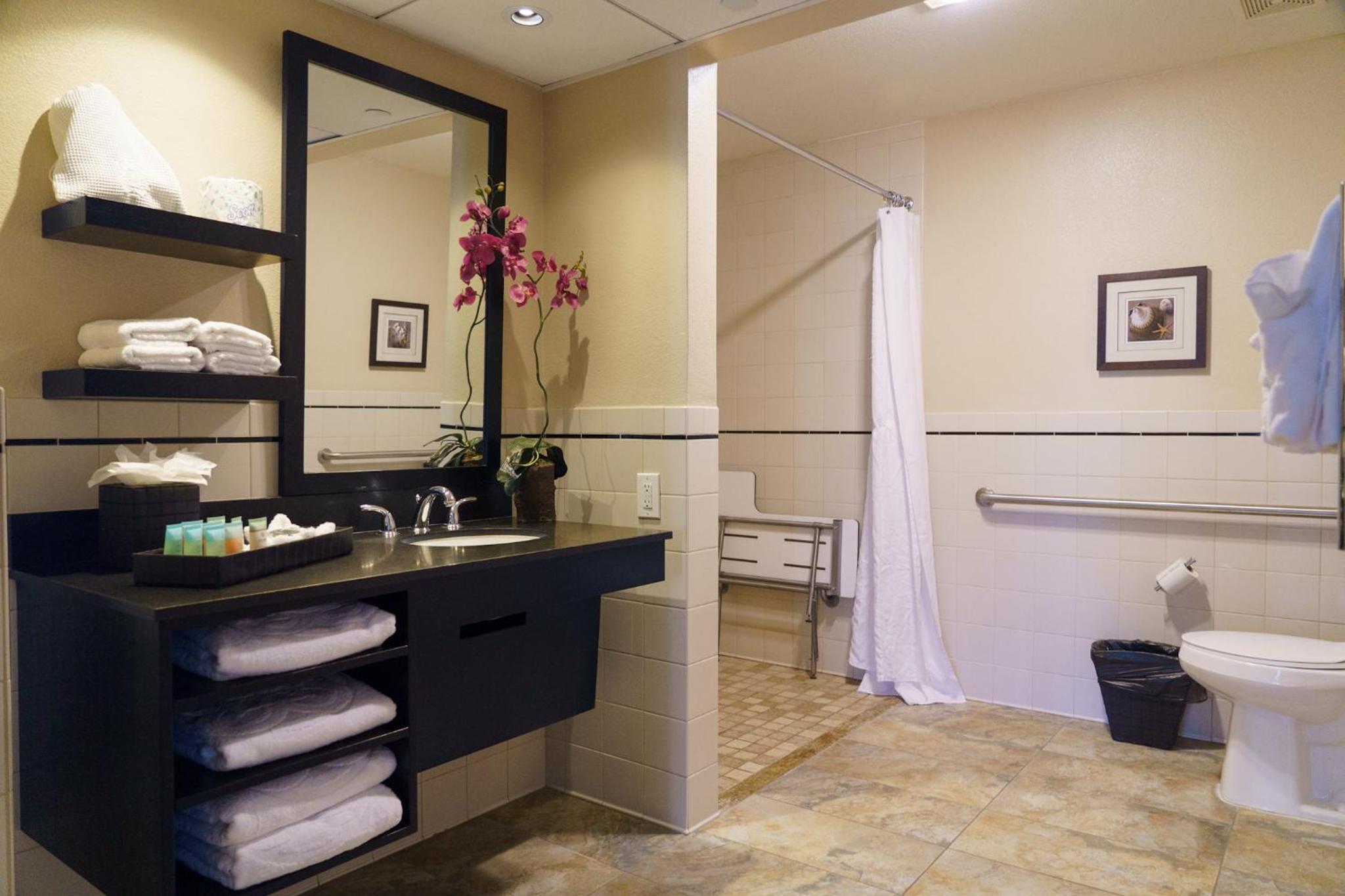 Accessible Two Double Bed Suite w/Roll in Shower