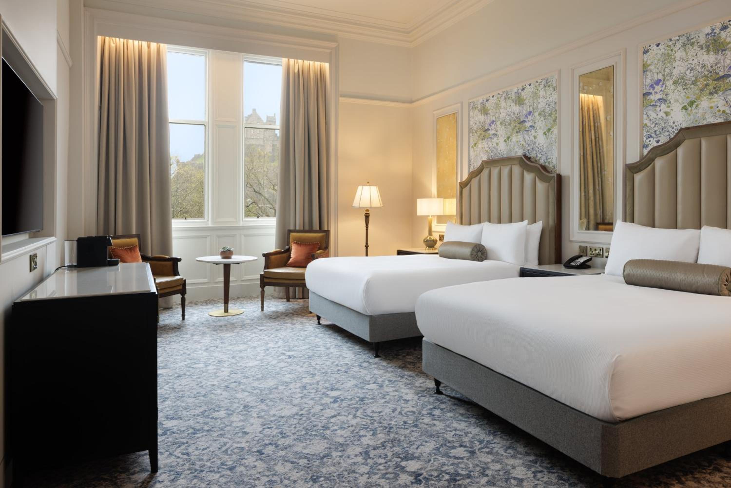 Premier Queen Room with Two Queen Beds and Castle View - Photo 1