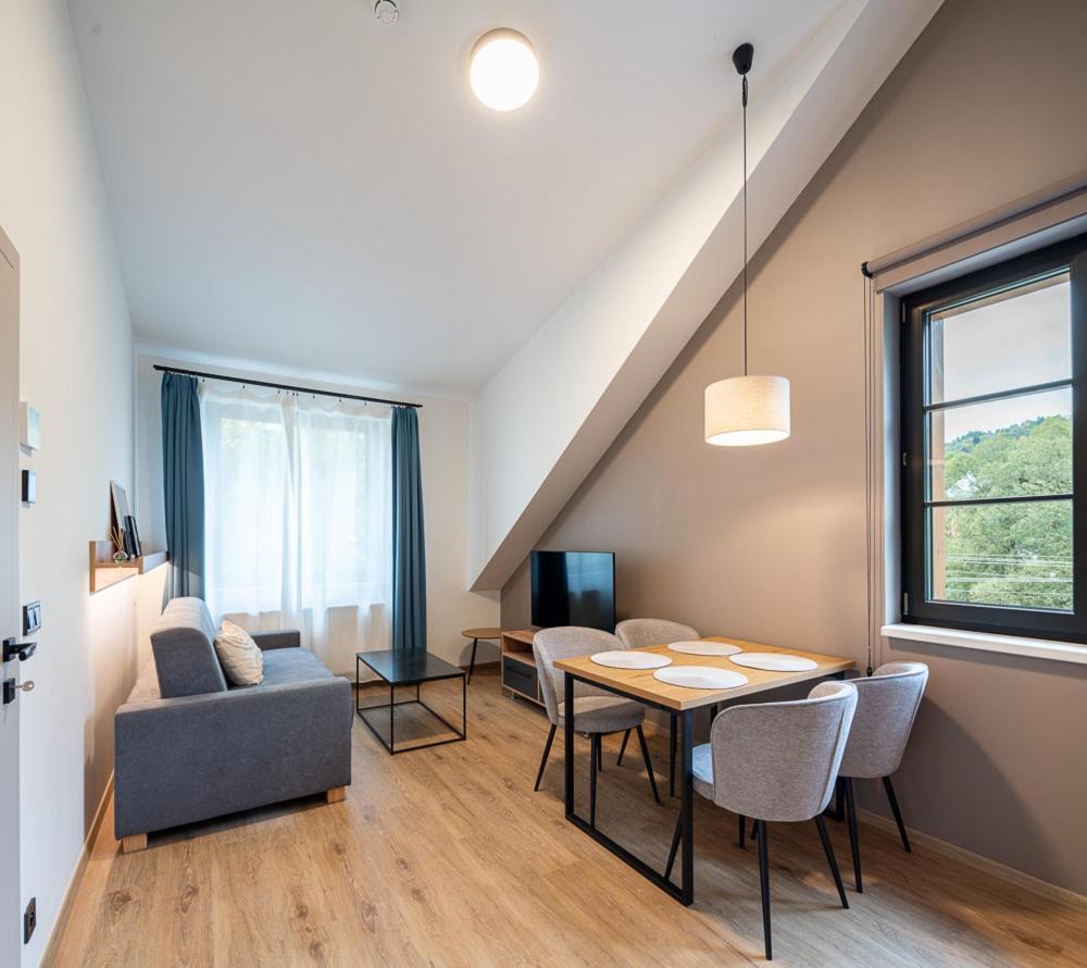 Deluxe Two-Bedroom Apartment with Garden View