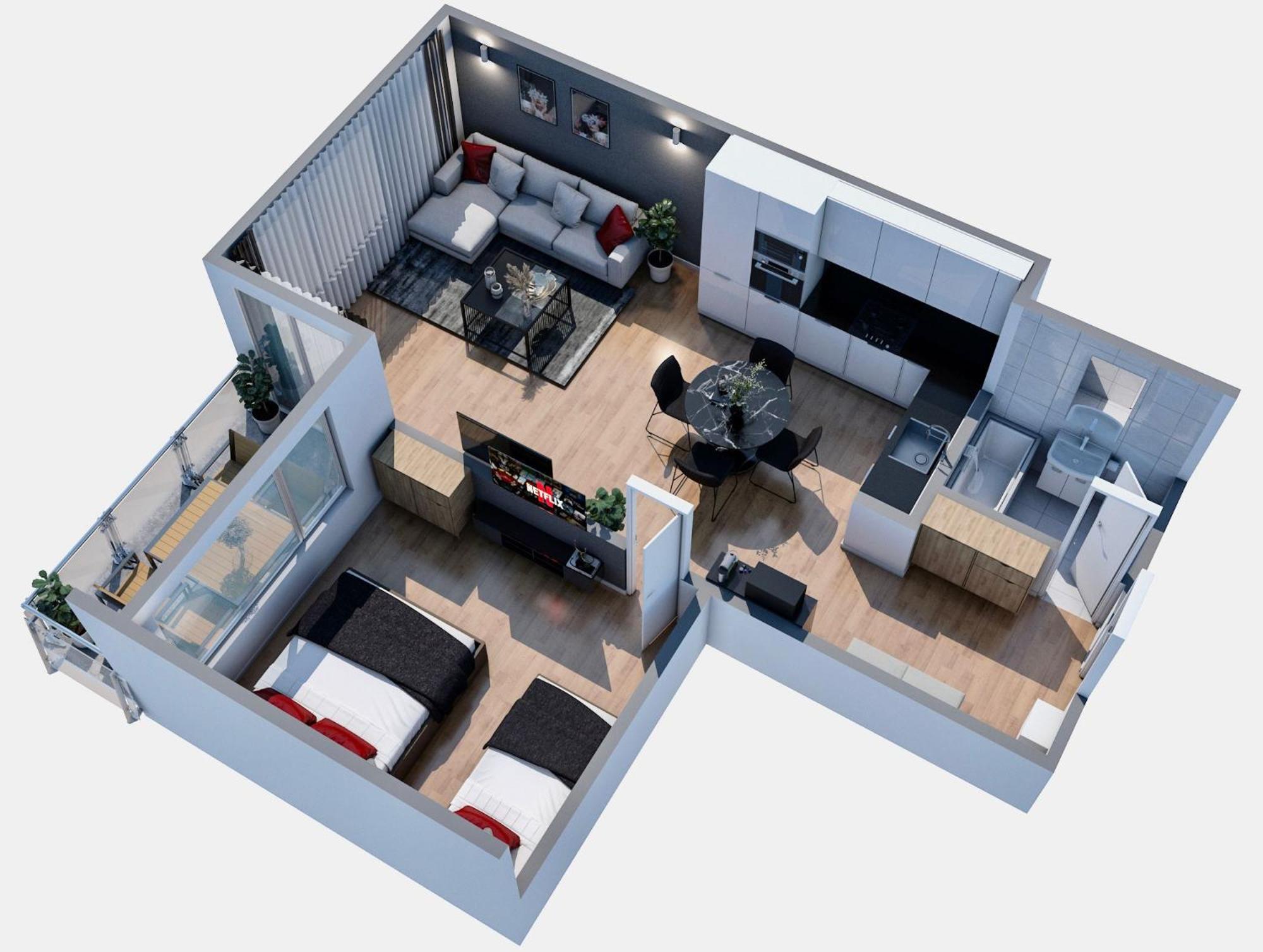 One-Bedroom Apartment photo 2