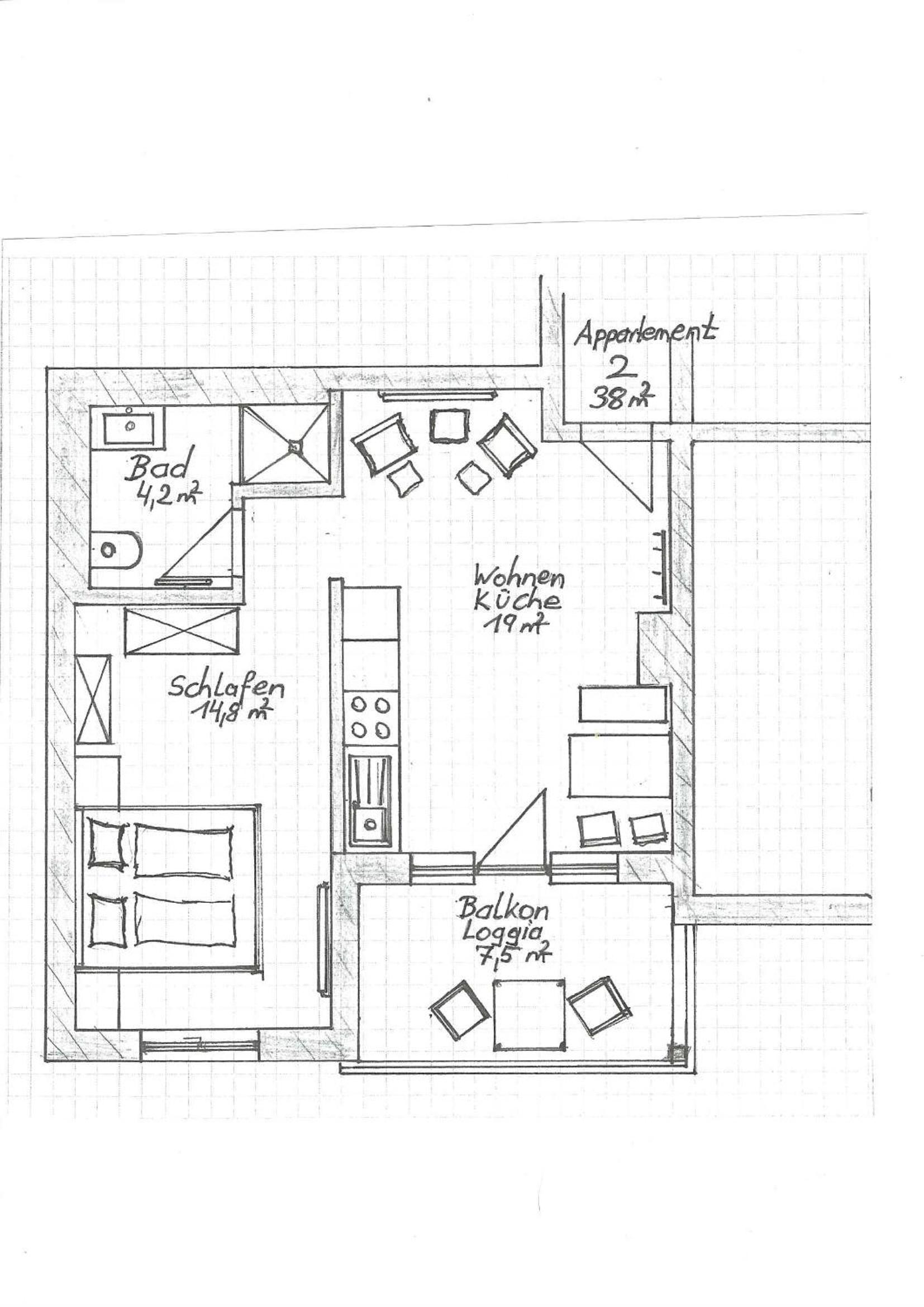 One-Bedroom Apartment with Balcony photo 3