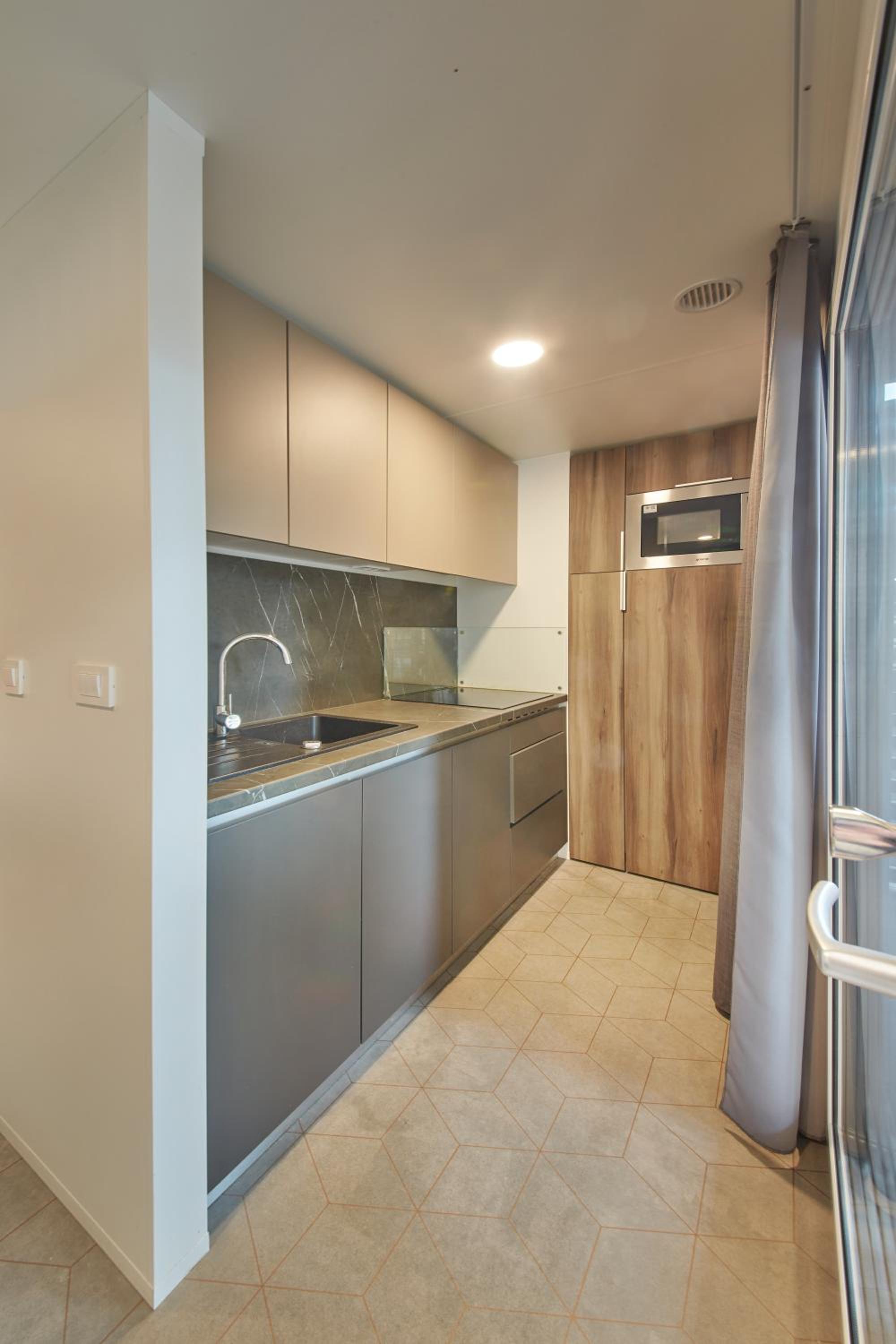 Two-Bedroom Mobile Home with Terrace - Blue Zone