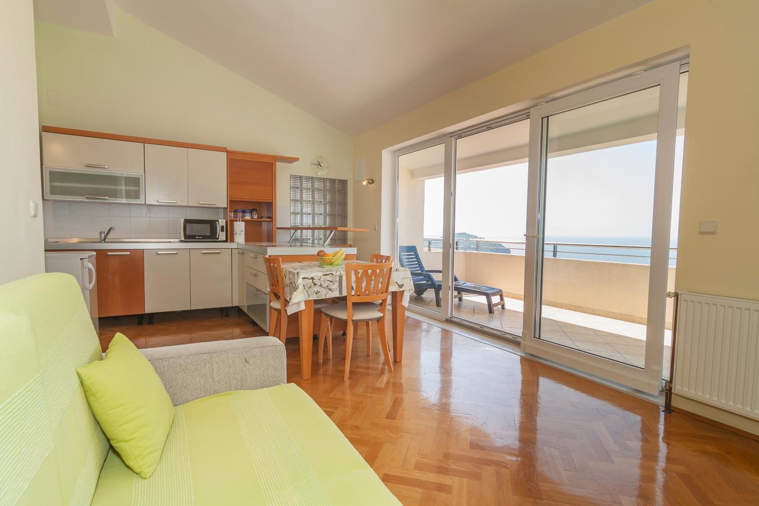 One-Bedroom Apartment with Balcony and Sea View