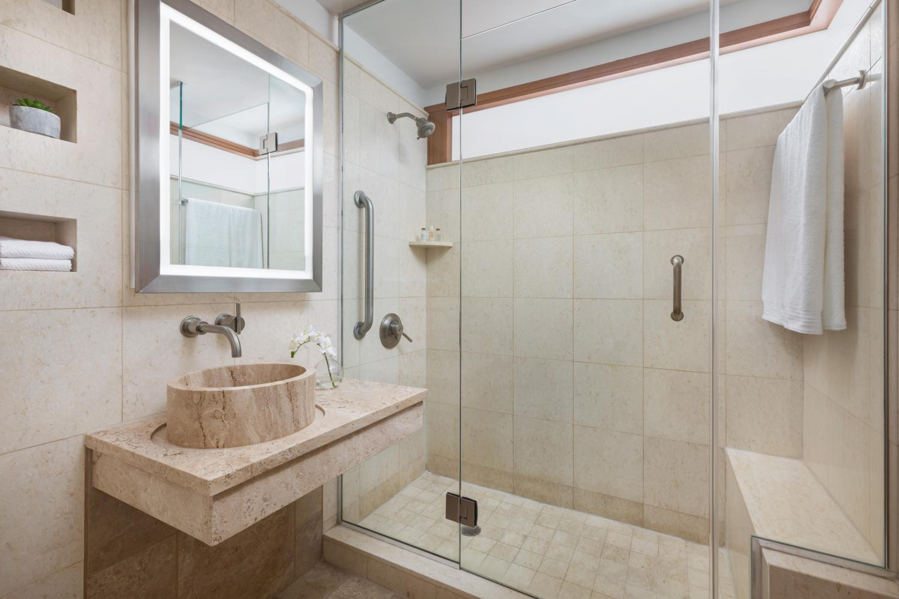 Superior Full Accessible Room Roll-In Shower