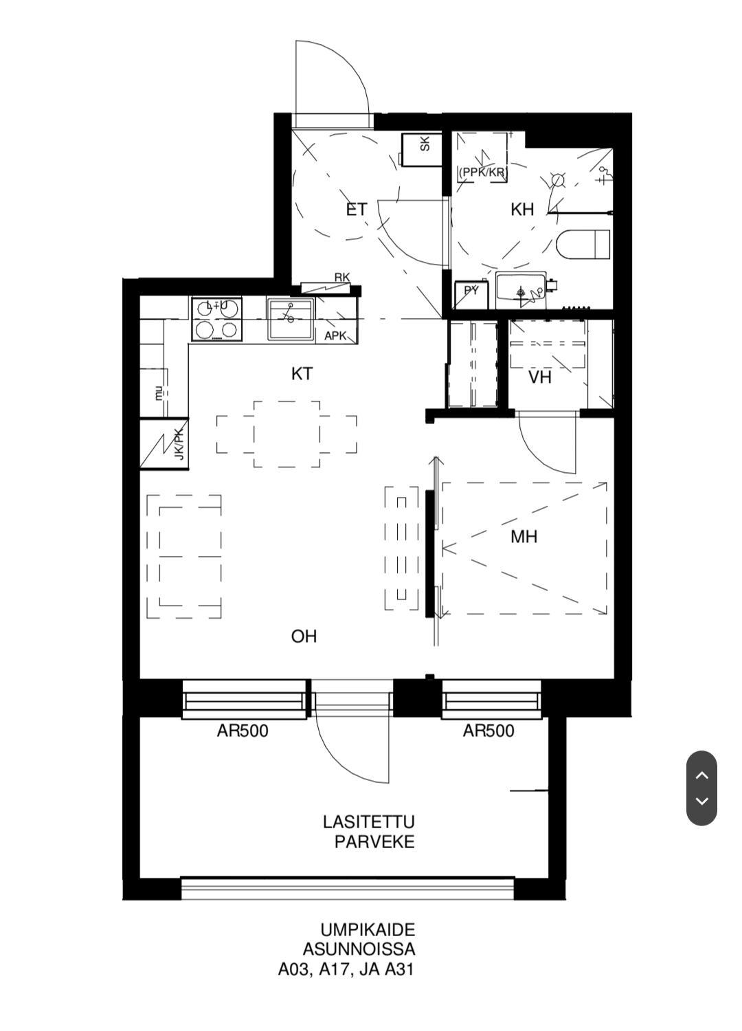 One-Bedroom Apartment with Balcony photo 1