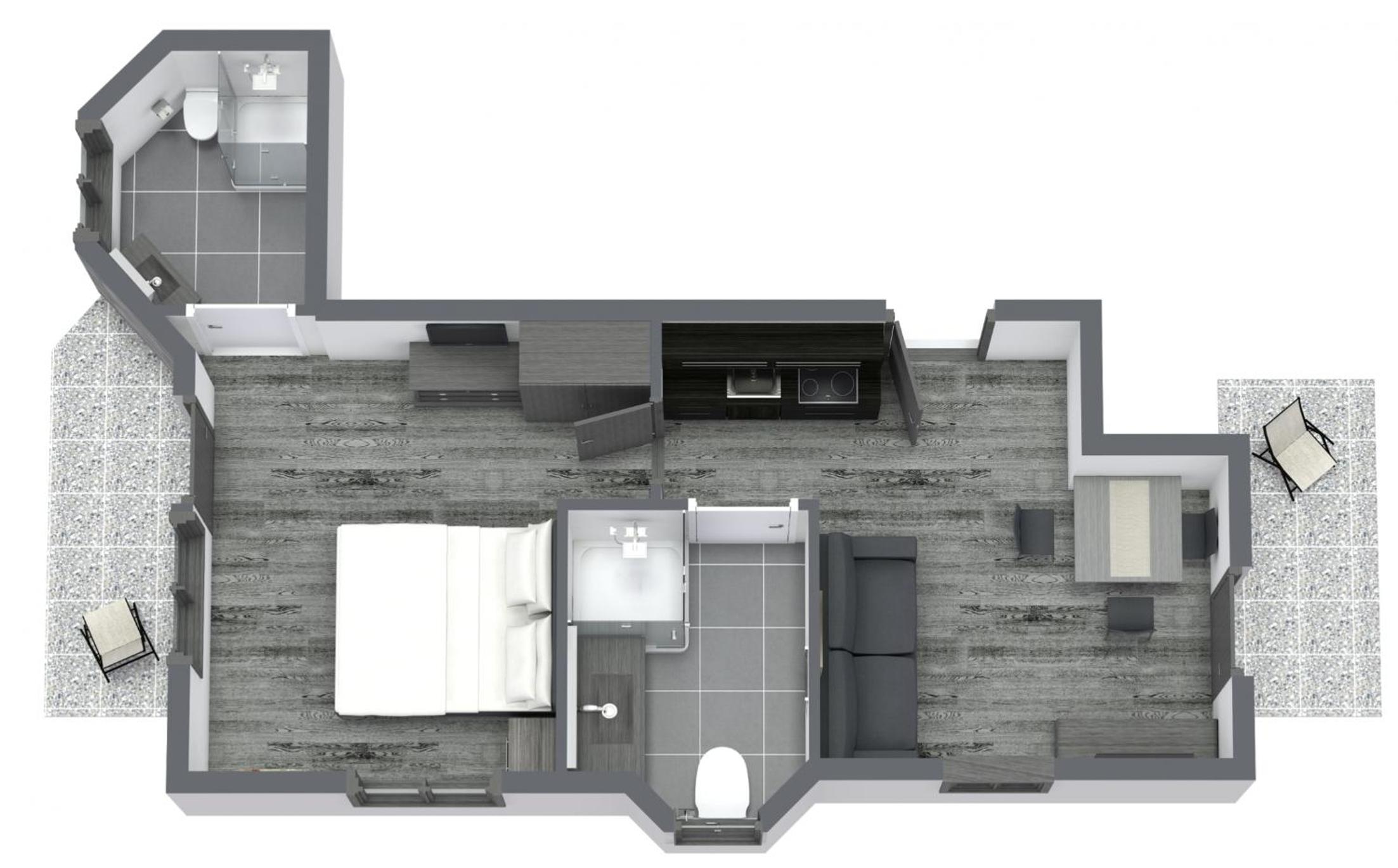 One-Bedroom Apartment with Balcony photo 1