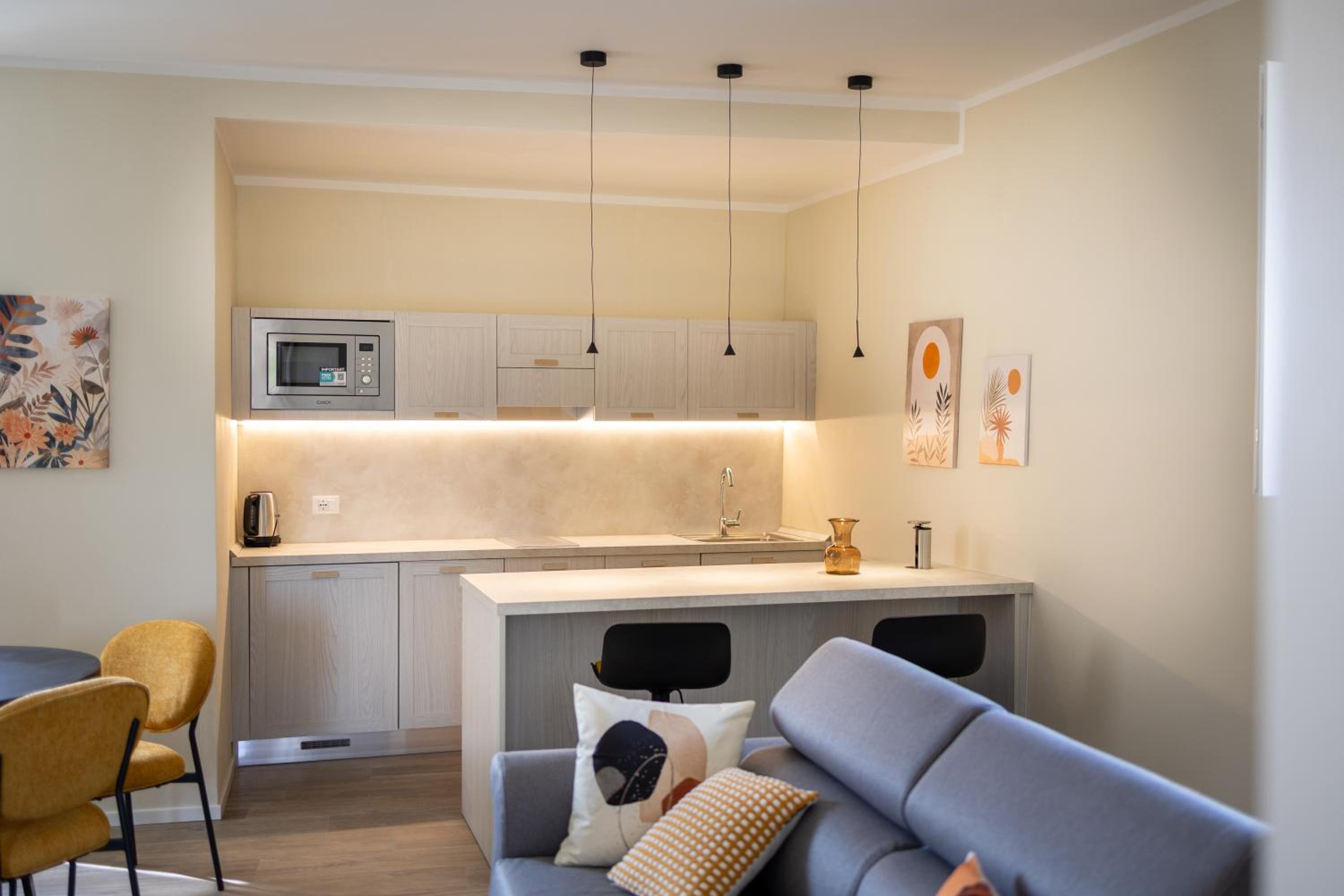 One-Bedroom Apartment with Balcony and City View