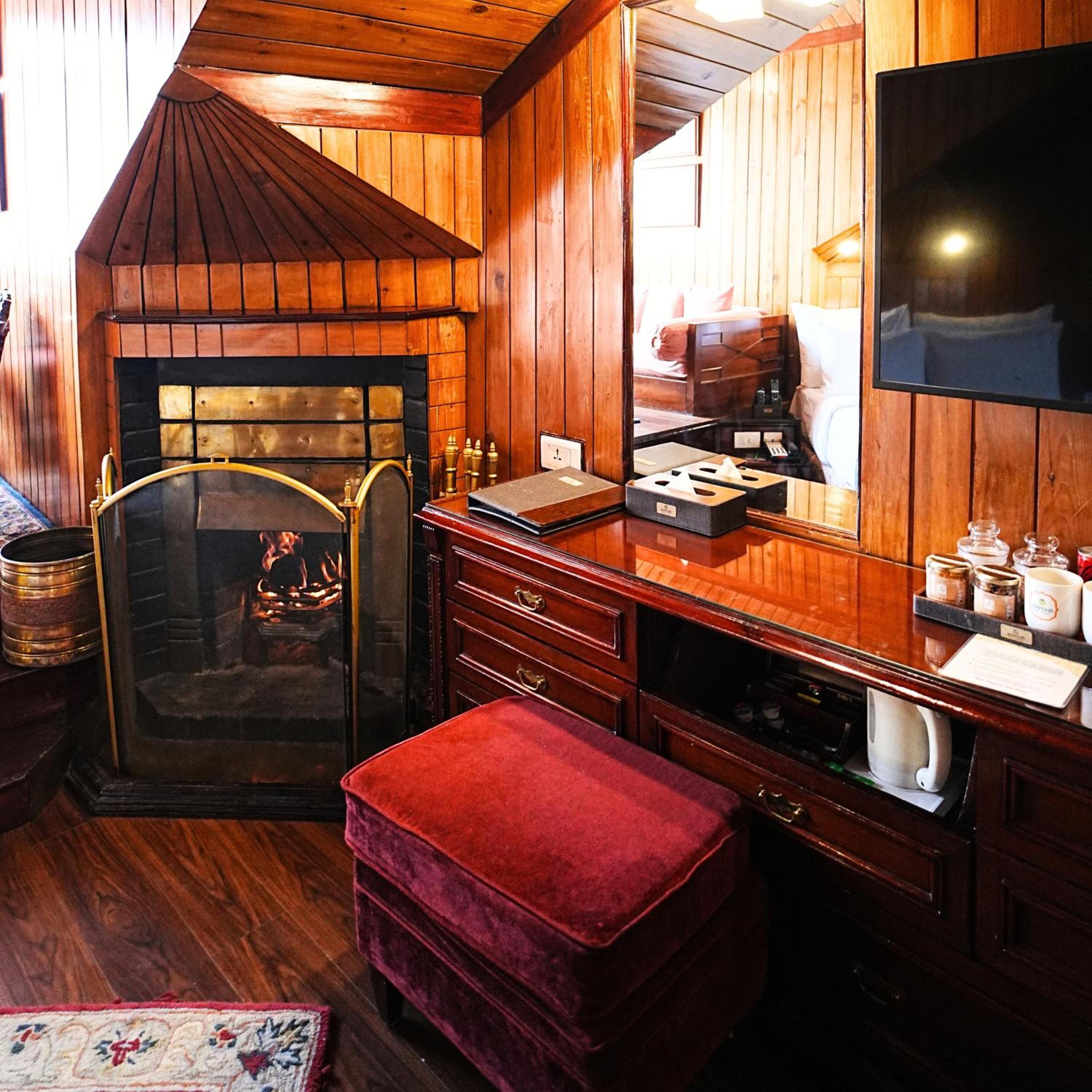 Heritage Attic Room (Queen) - 10% Discount on Foods & Soft Beverages* | 15% Discounts on Laundry Services* | INR 500 spa credit during your stay on selective Massage services. TnC Apply.* | Free Minibar - 2 cans of soft Beverages (Once on Arrival)