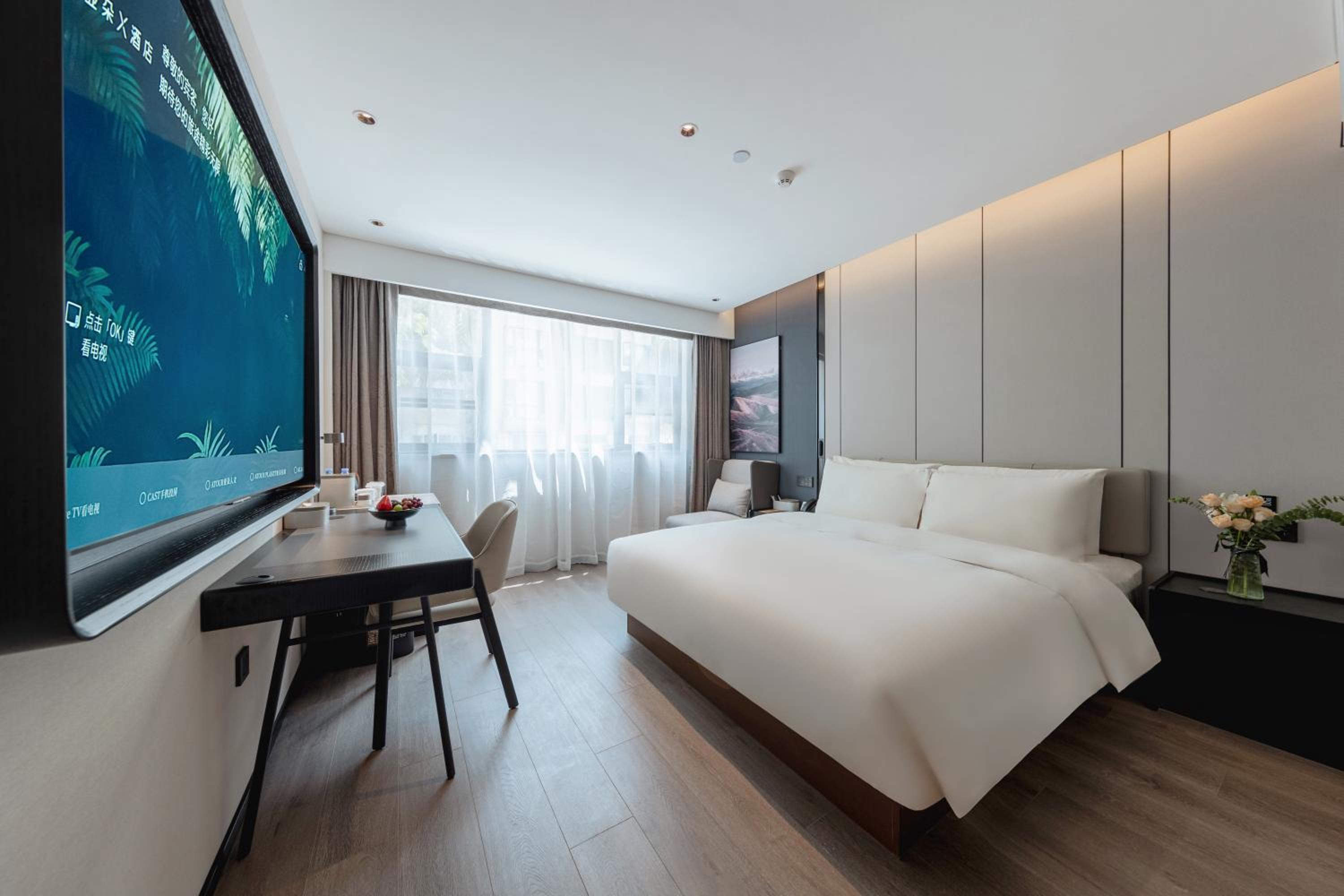 Elegant Double Room with Inner Window