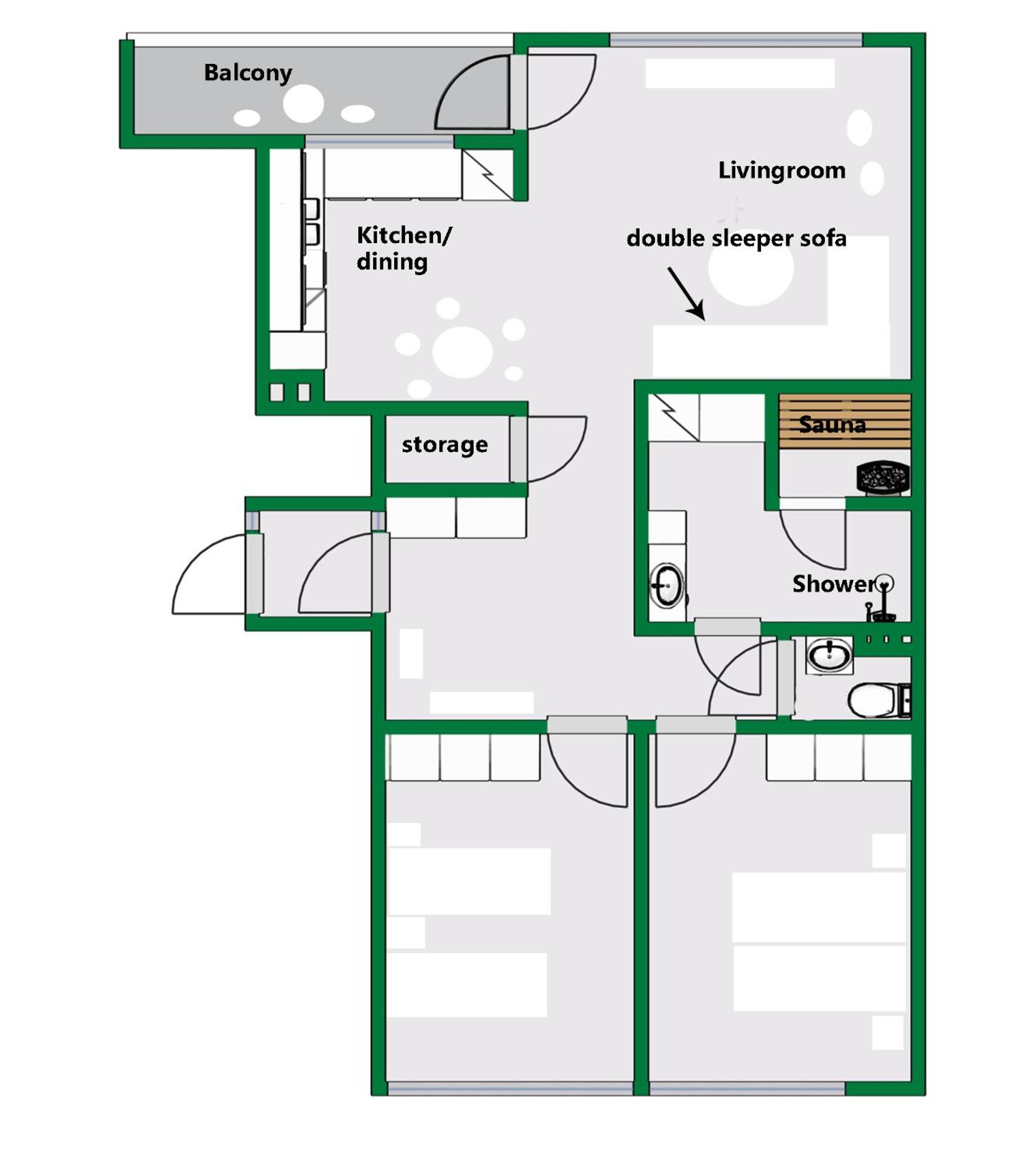 Deluxe Apartment with Sauna - Photo 24
