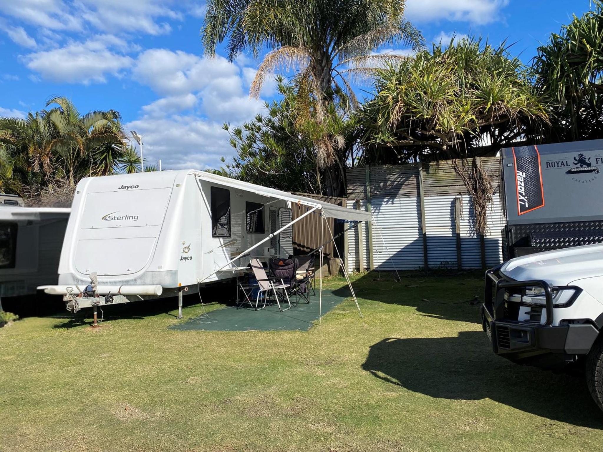Garden Premium Powered Sites with Shared Bathroom - Bring Your Own Caravan or Tent