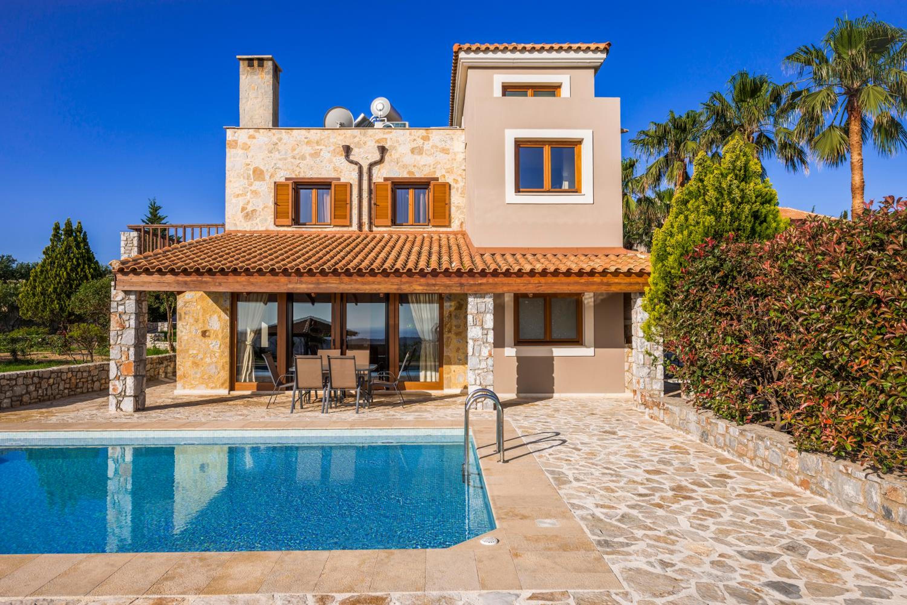 Two-Bedroom Villa with Private Pool and Sea View (4 Adults)- Rogdia photo 2