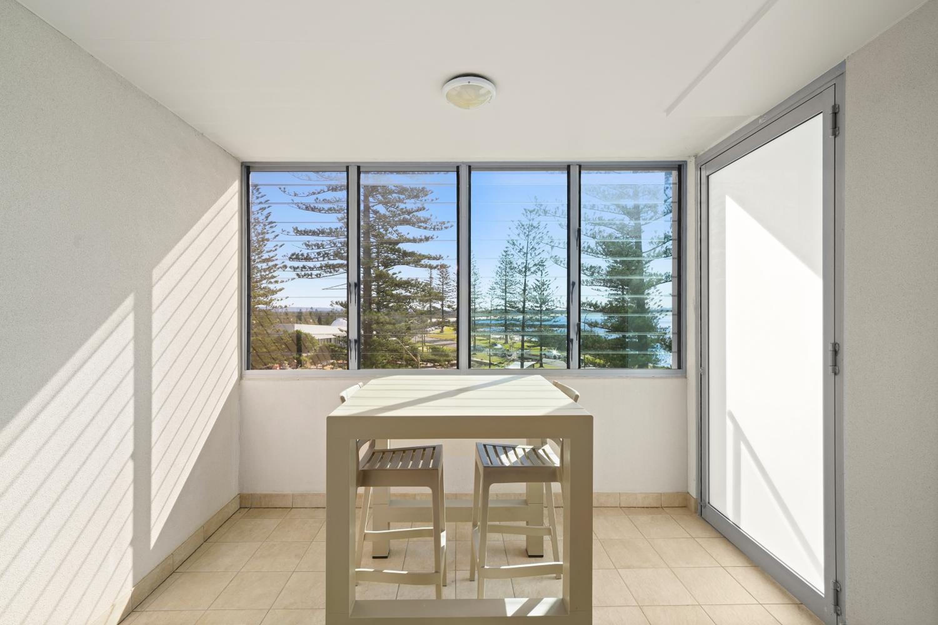 Ocean view hotel room