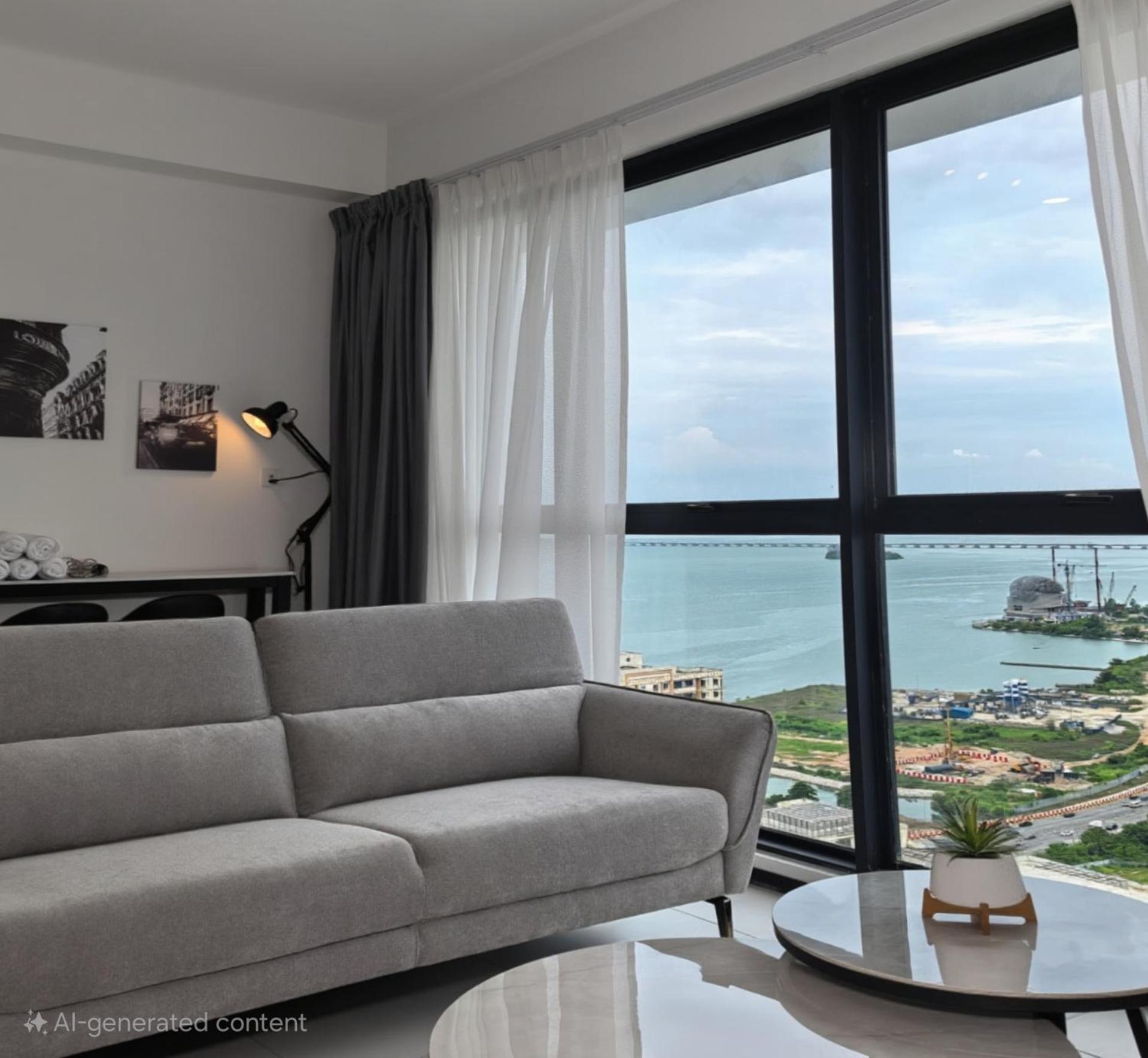 Three-Bedroom Apartment with Sea View