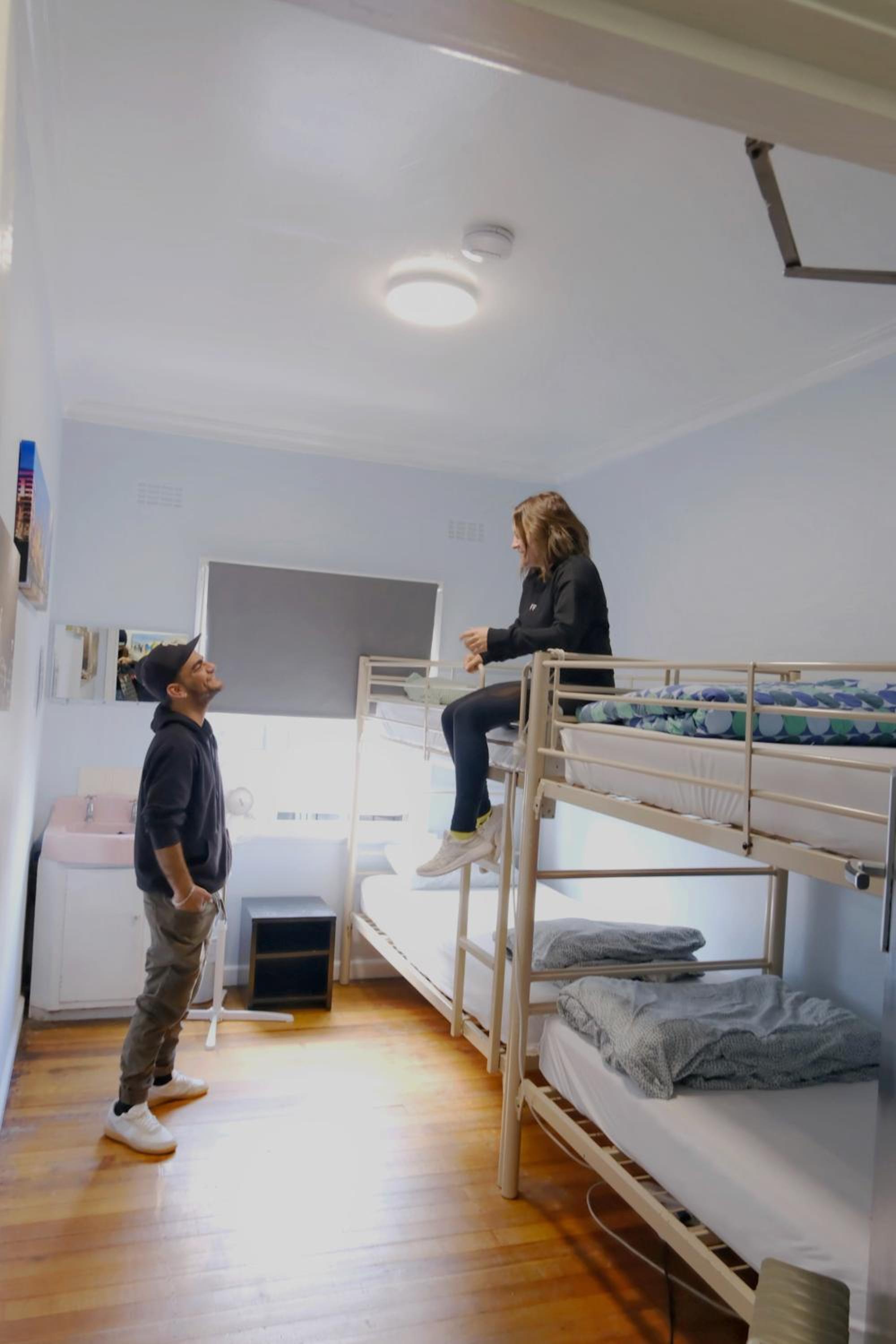 Bed in 4-Bed Mixed Dormitory Room with Shared Bathroom