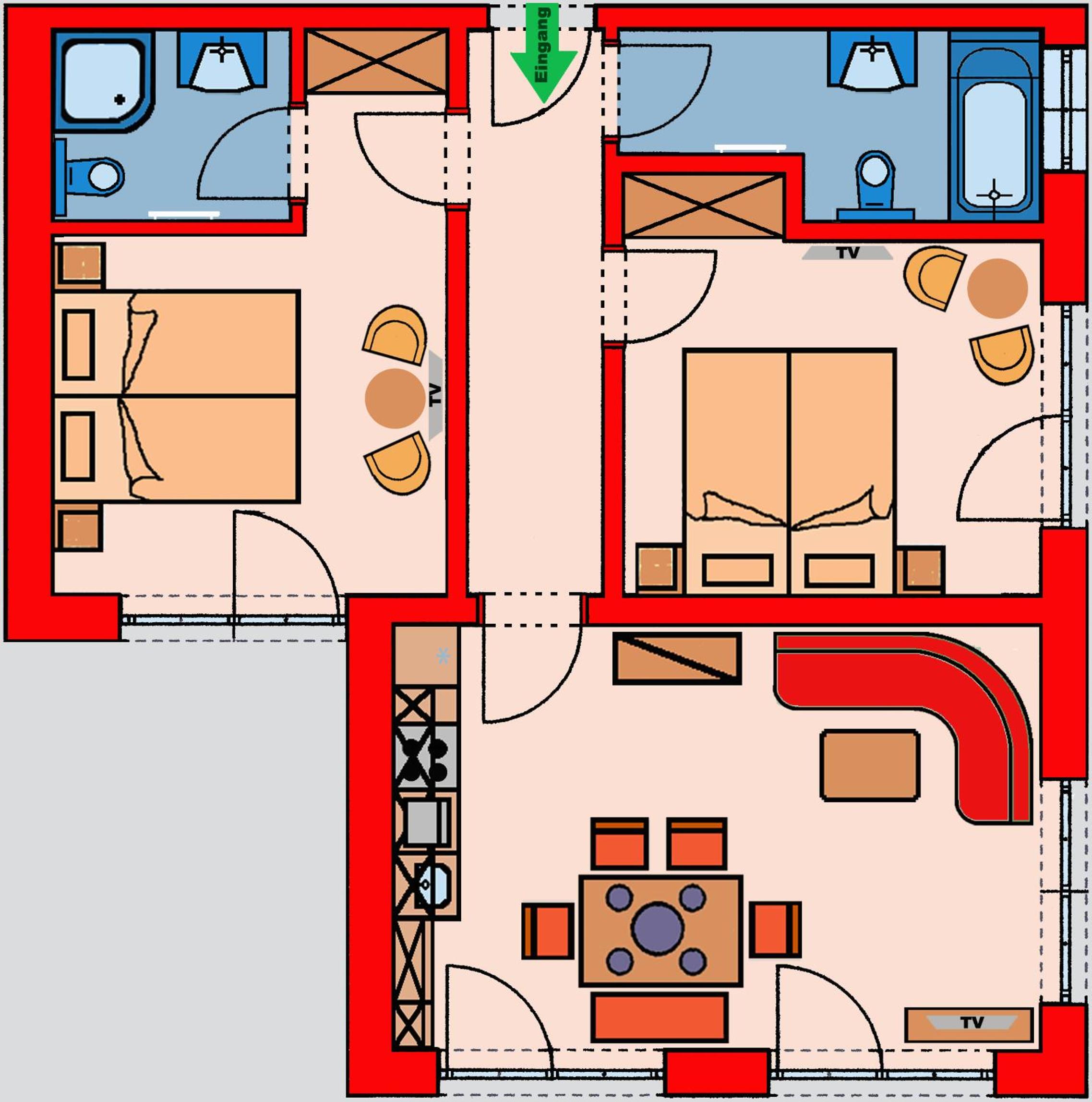 Two-Bedroom Apartment photo 2