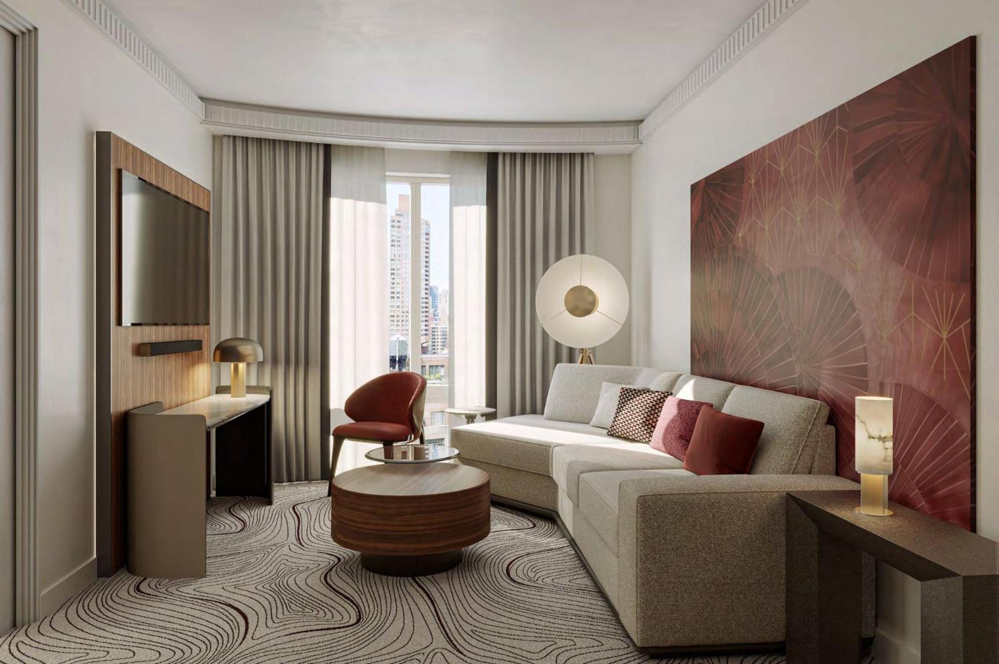 Terrace Suite City View on 24th floor Mobility Accessible 1 Bedroom King Suite, Tub with Grab Bars