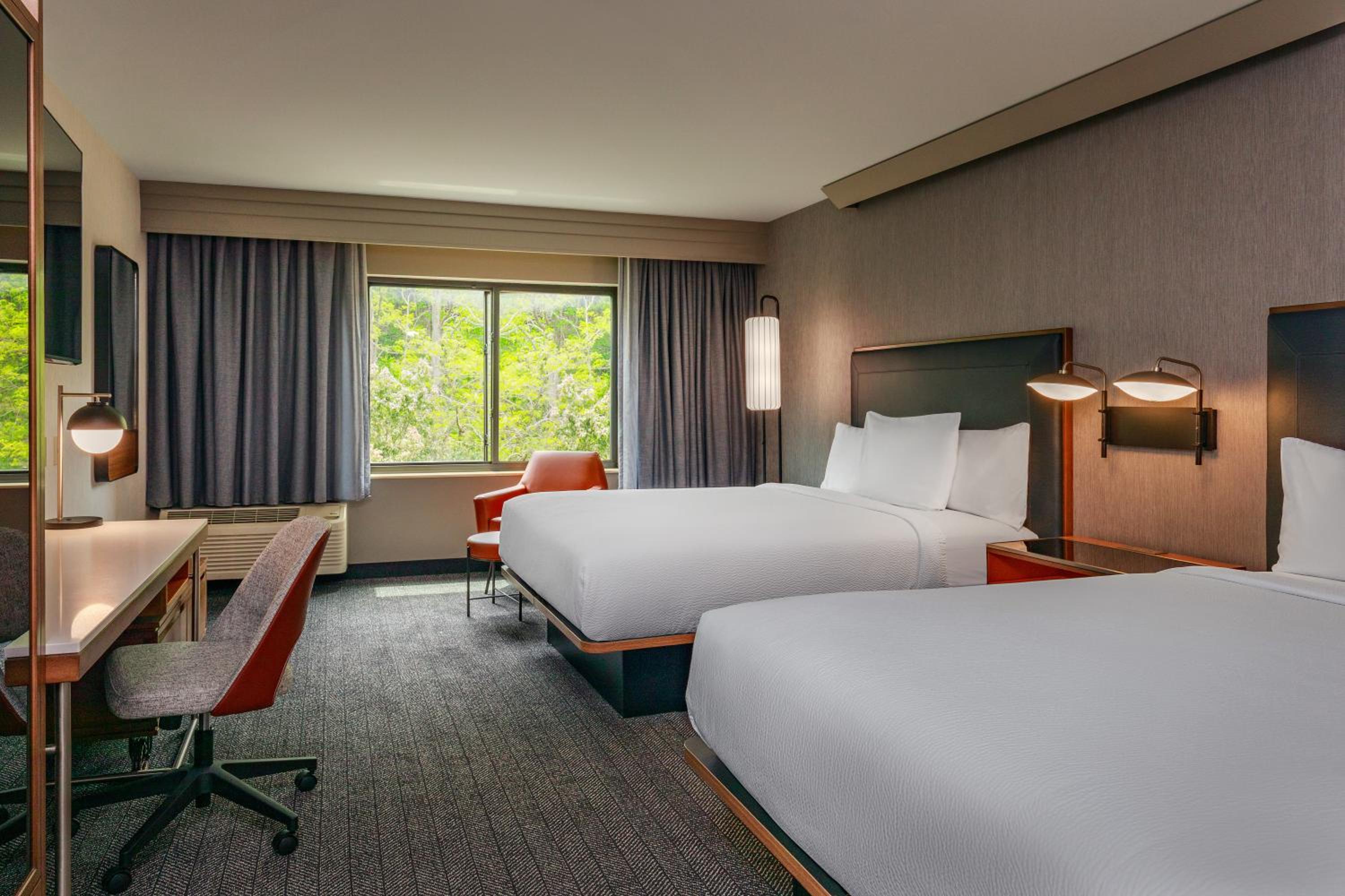 Queen Room with Two Queen Beds and Adapted Tub - Mobility and Hearing Accessible