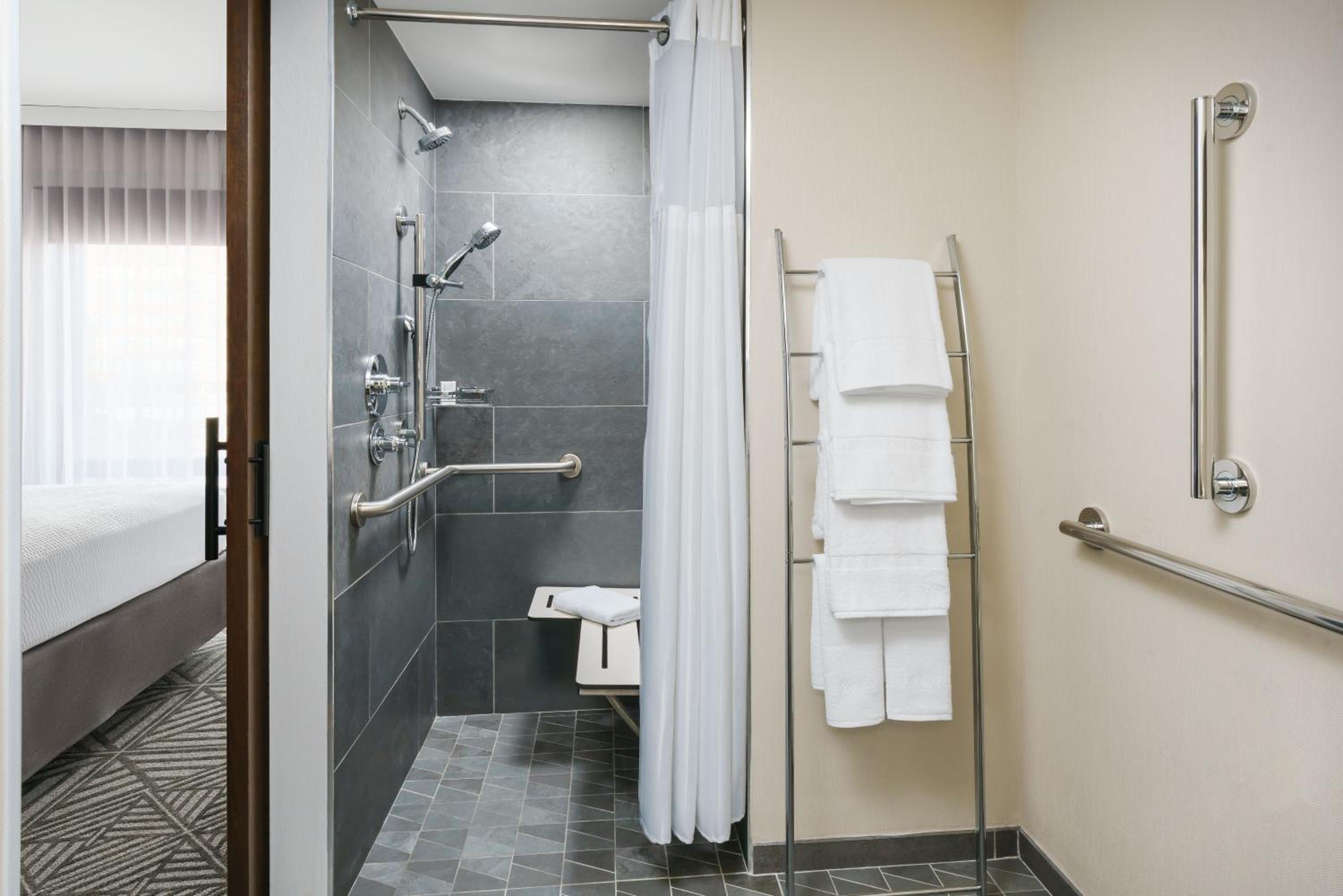 King Studio - Mobility and Hearing Accessible with Roll-in Shower