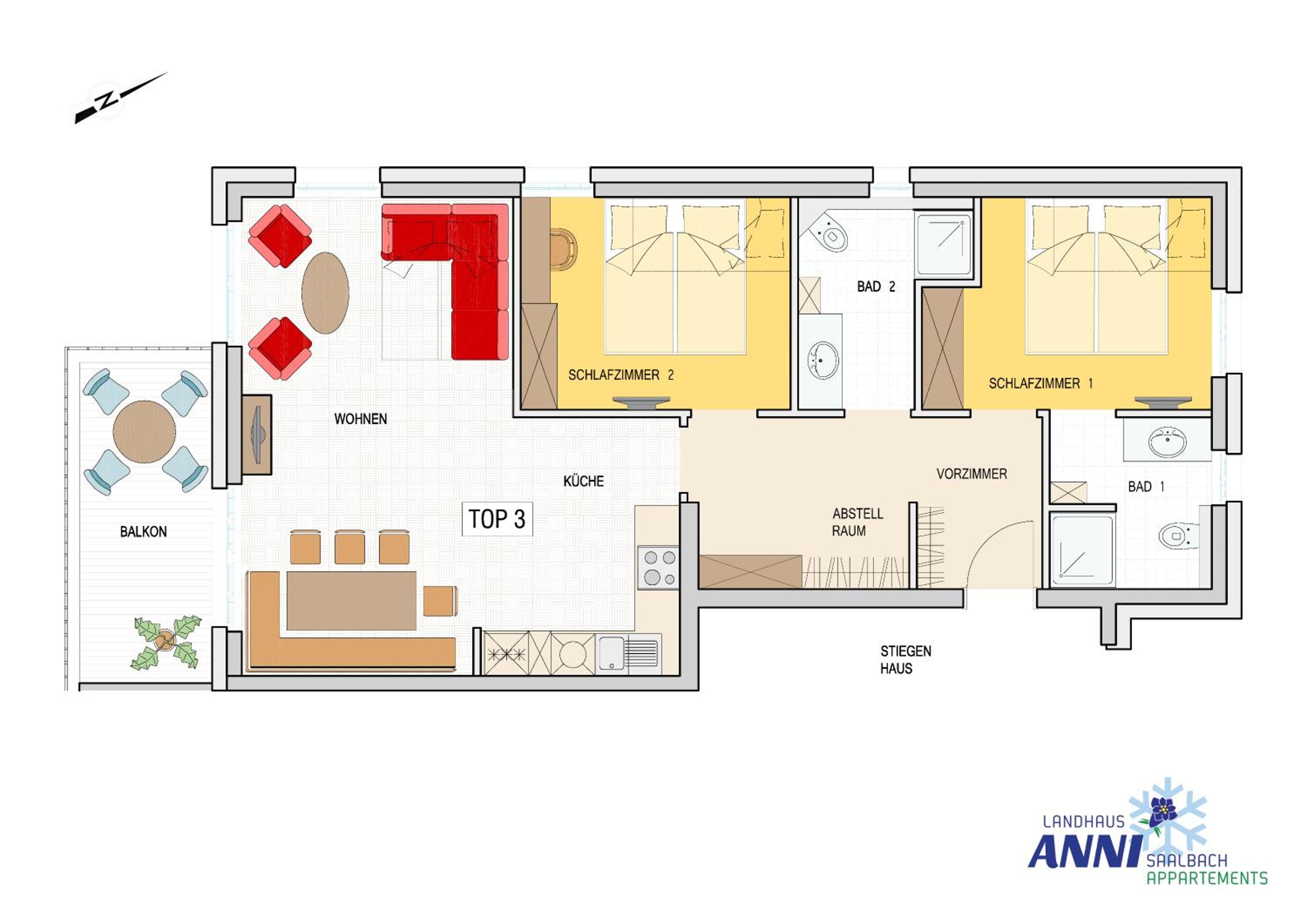 Apartment with Balcony - Photo 3