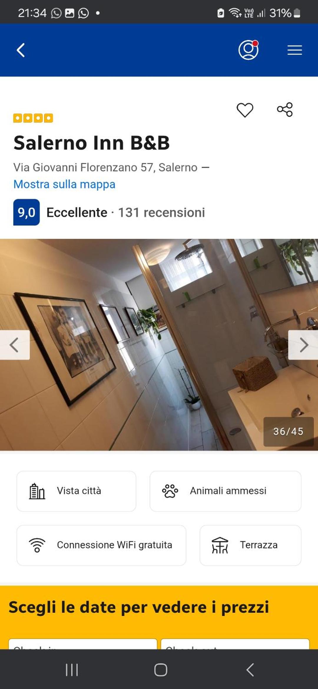 Double Room with Private External Bathroom
