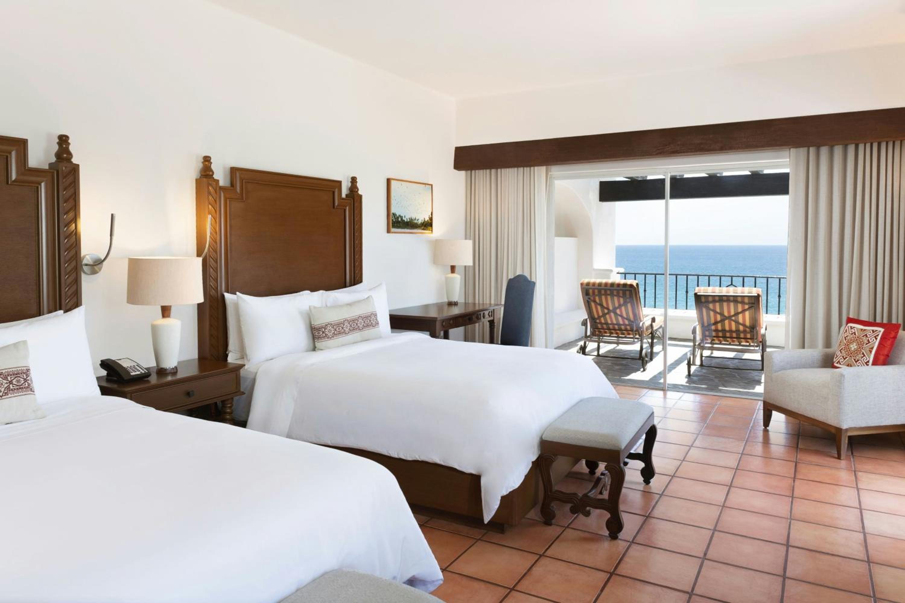 Baja Queen Room with Two Queen Beds - Oceanfront with Balcony