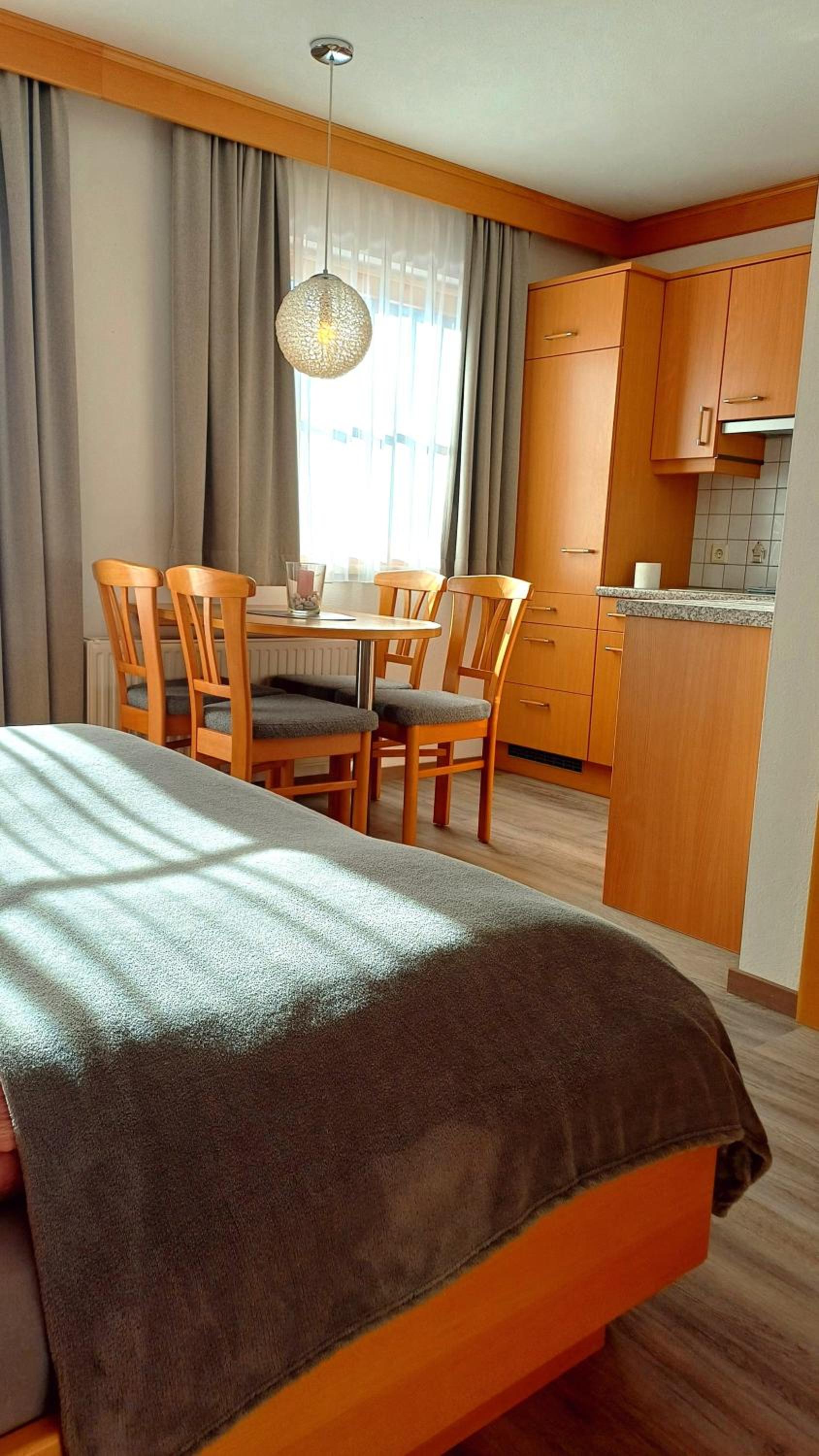 One-Bedroom Apartment with Balcony and Mountain View