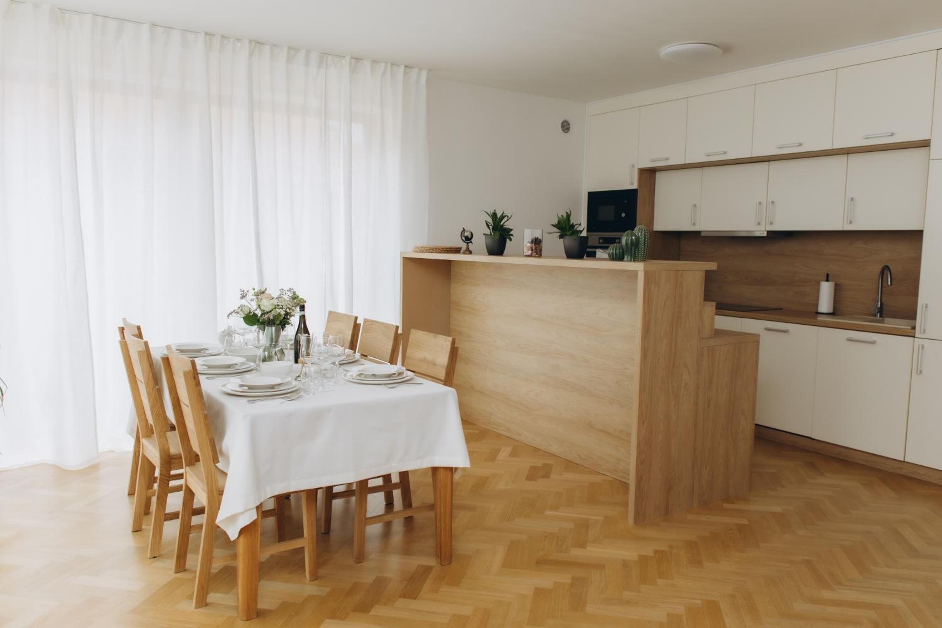 Three-Bedroom Apartment with Park View