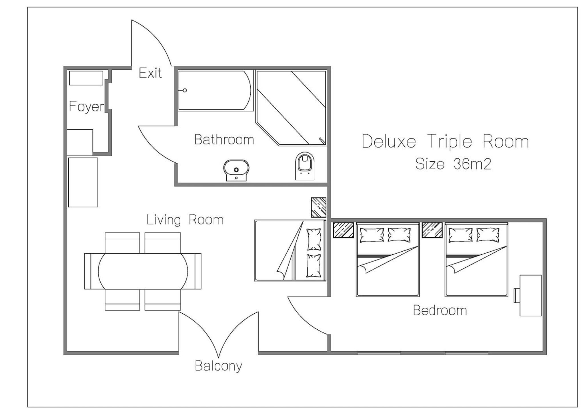 Deluxe Triple Room