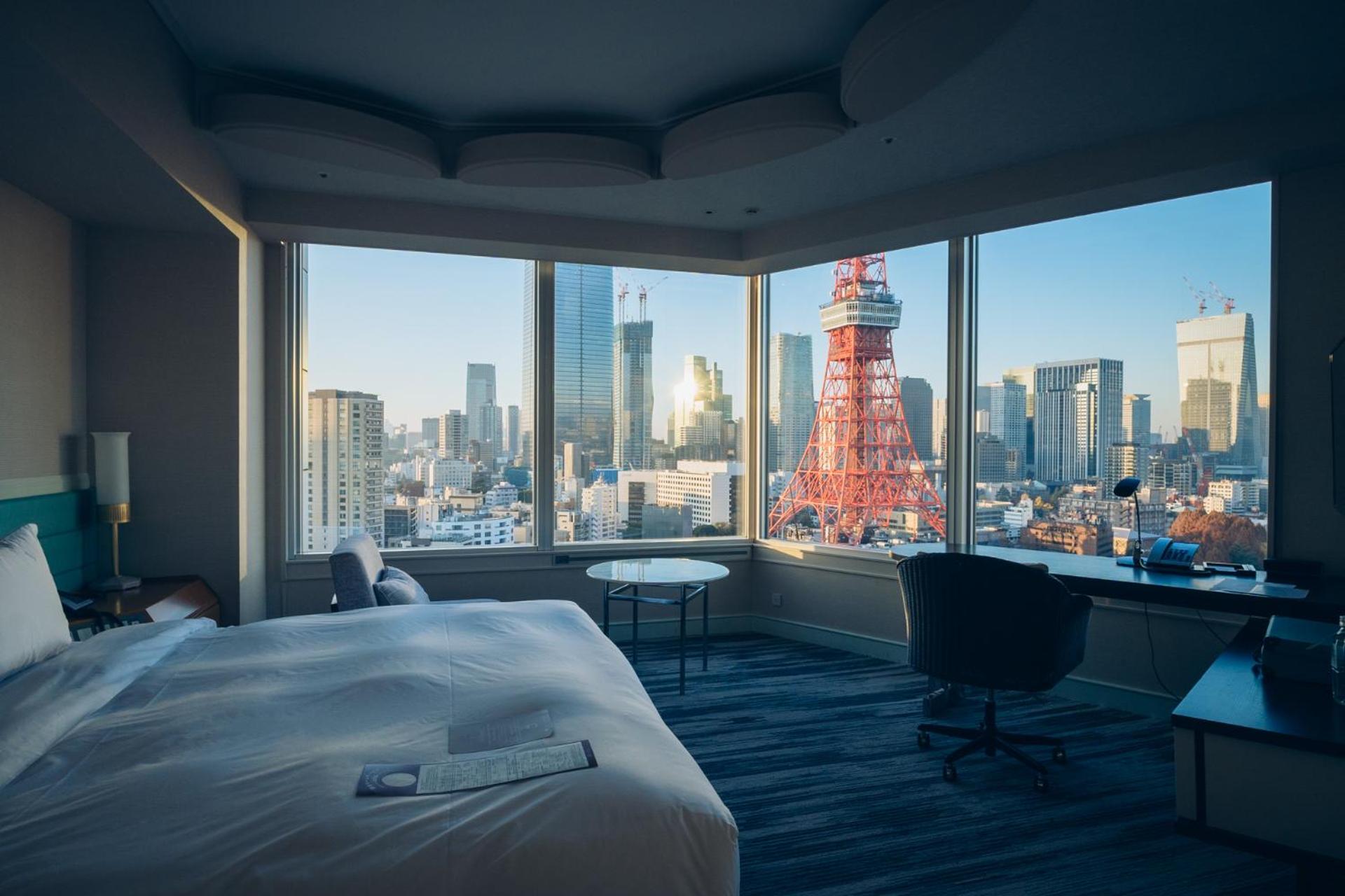 (Room No.17) Panoramic Corner King Room with Tokyo Tower View Bath Room - Non-Smoking 19-28 Floor