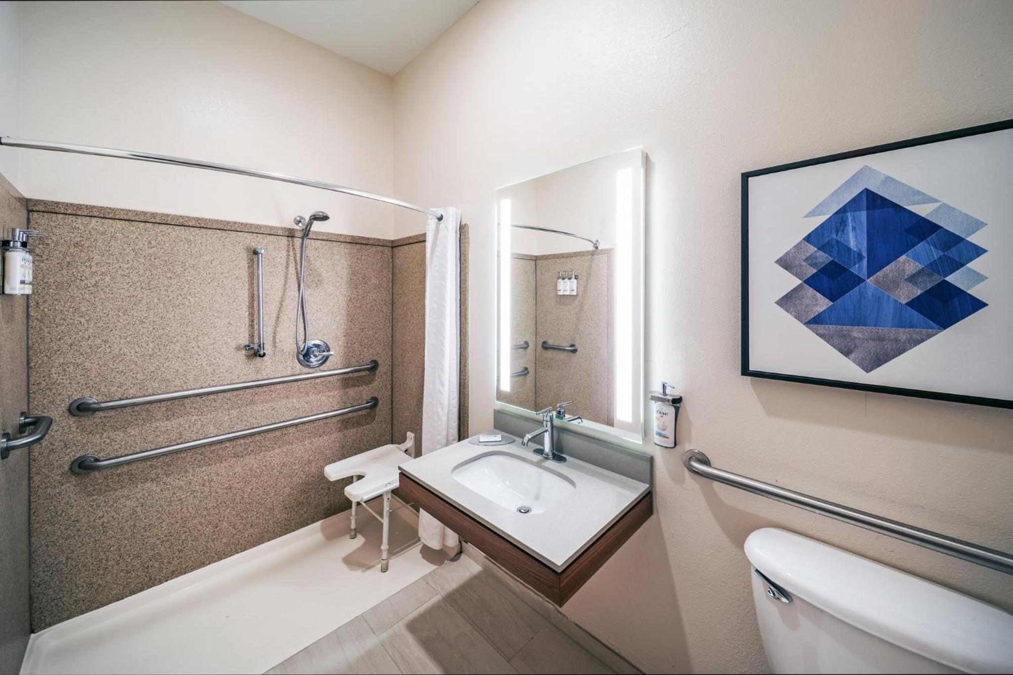 Studio Suite with Two Double Beds and Mobility Accessible Roll-In Shower - Photo 3