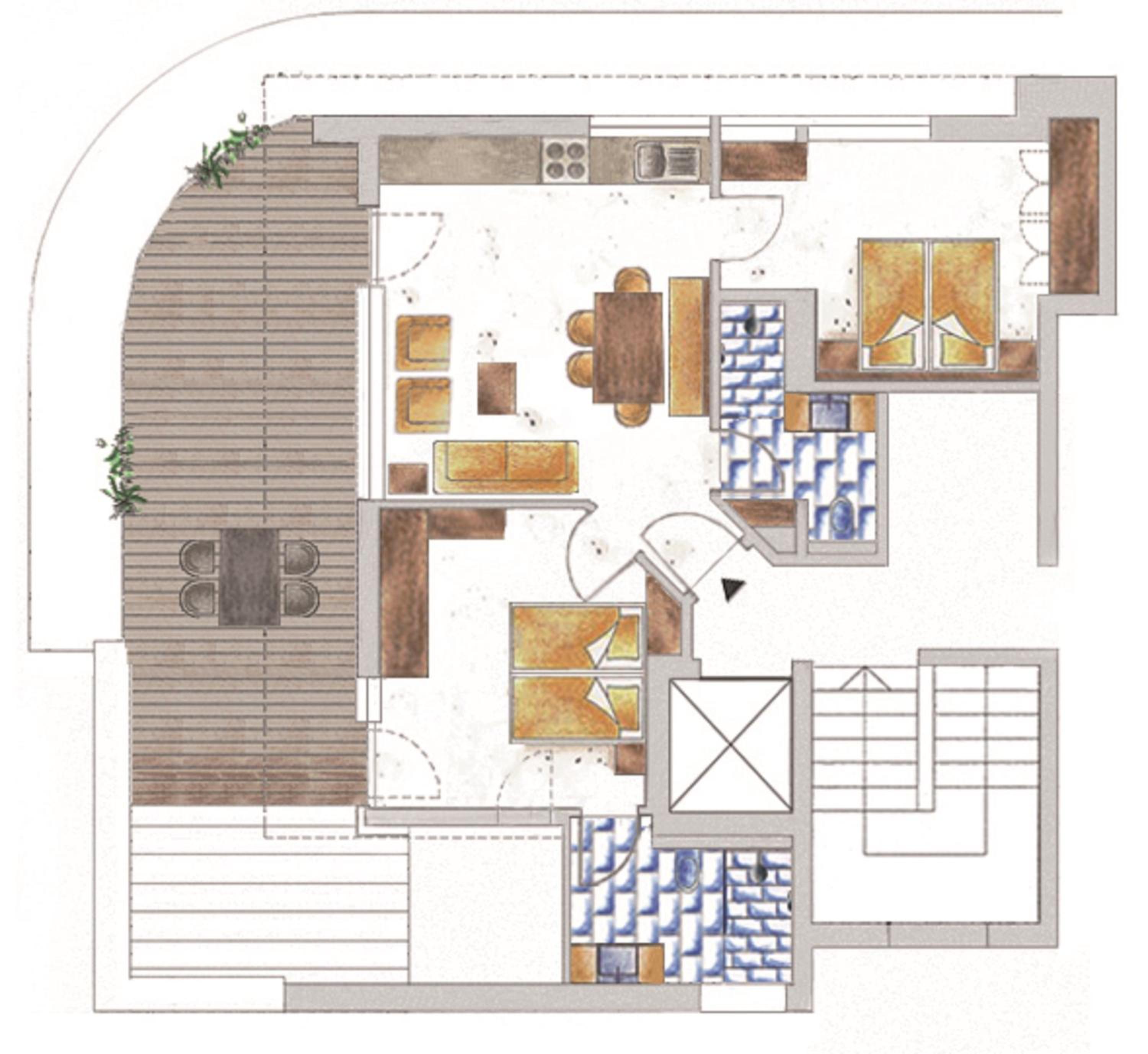 Two-Bedroom Apartment with Terrace photo 3