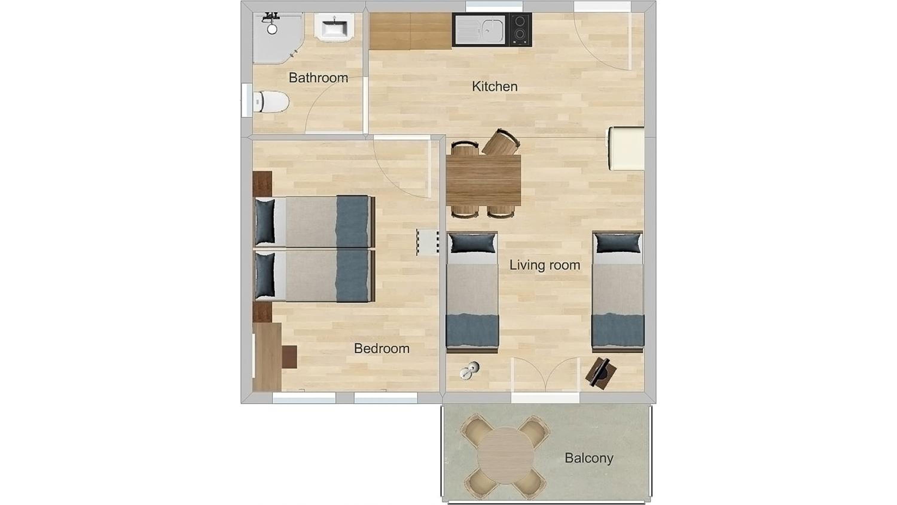 One-Bedroom Family Apartment with Sea View - Photo 9