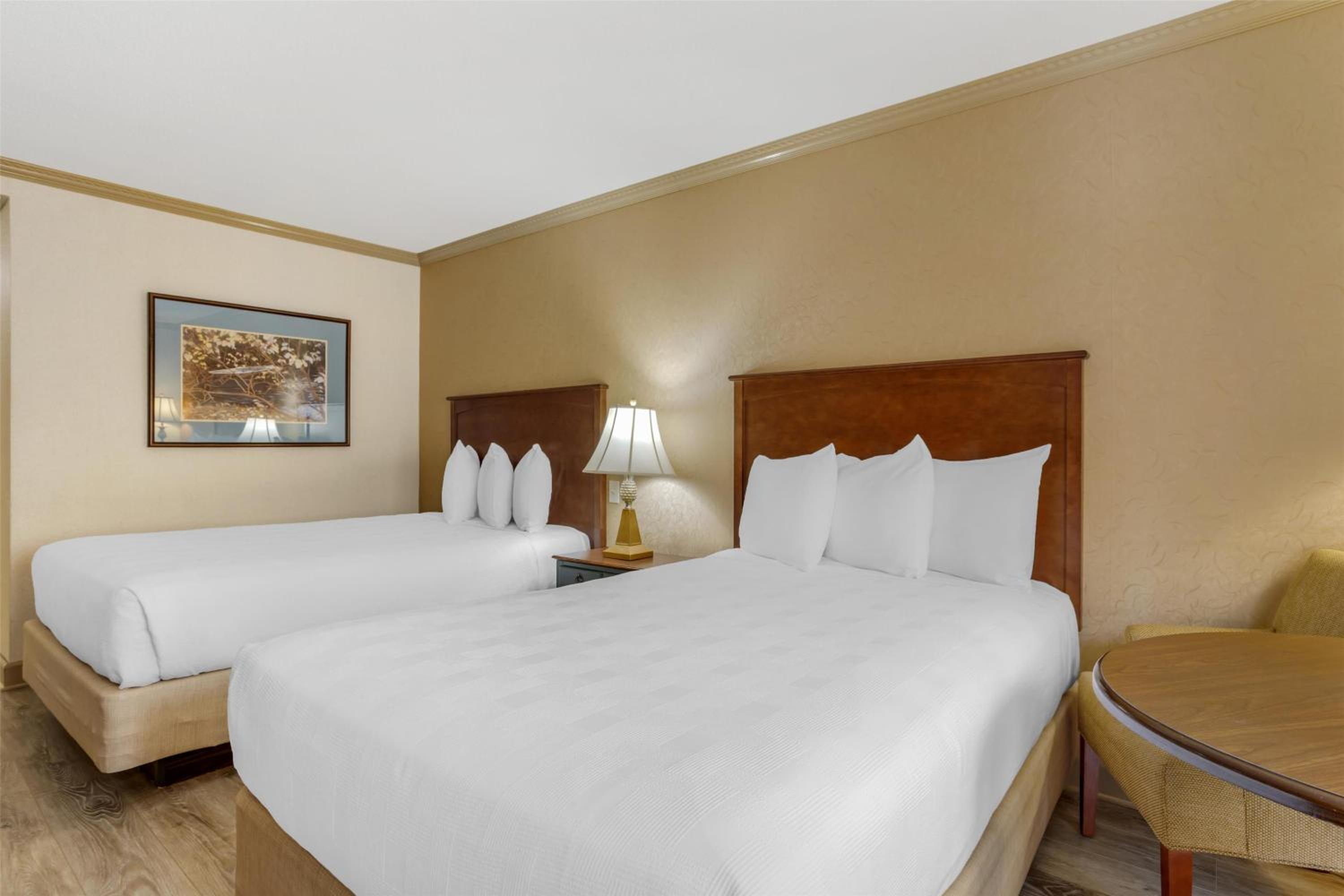 Double Room with Two Double Beds and Roll-In Shower - Disability Access/Non-Smoking photo 1
