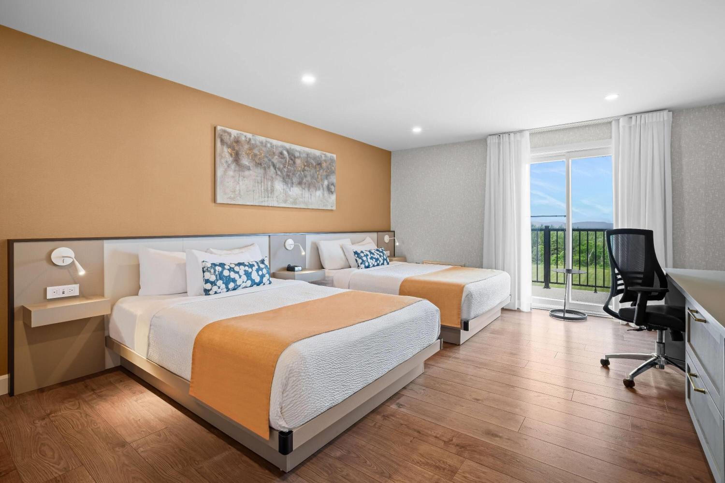 Garden Side Room with Two Queen Beds and Balcony - Non-Smoking photo 1