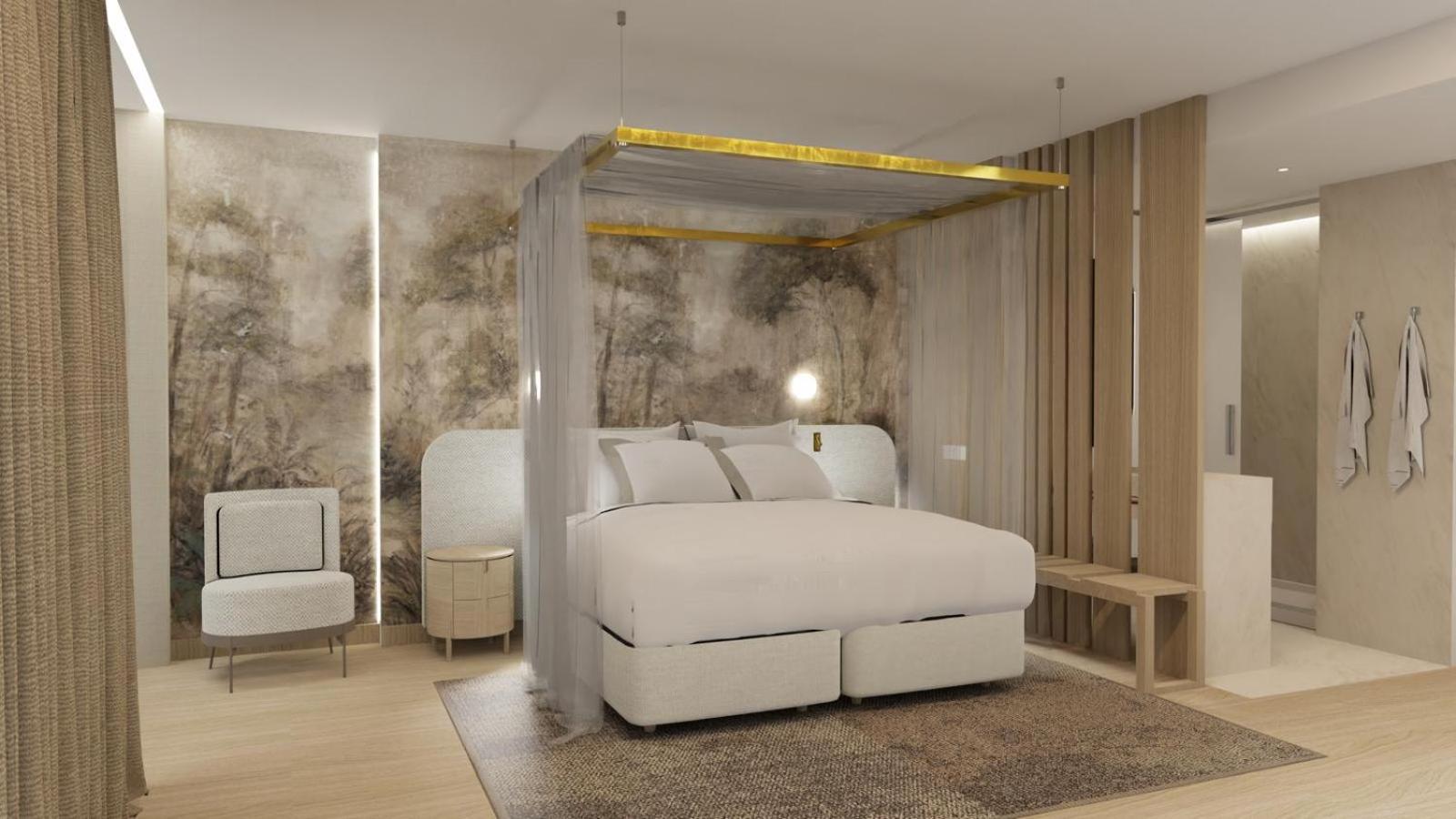 Superior Double or Twin Room with Terrace and Pool View