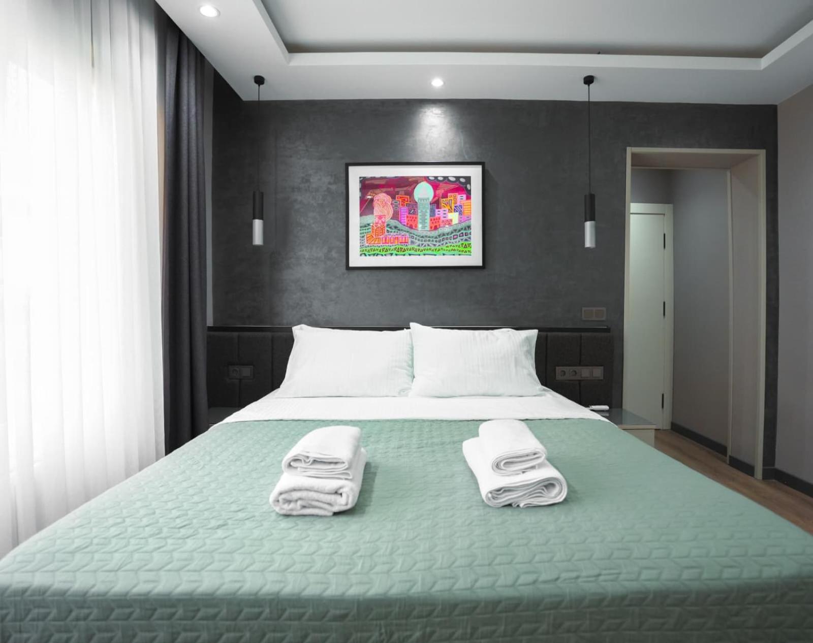 One-Bedroom Apartment with Balcony and City View photo 2