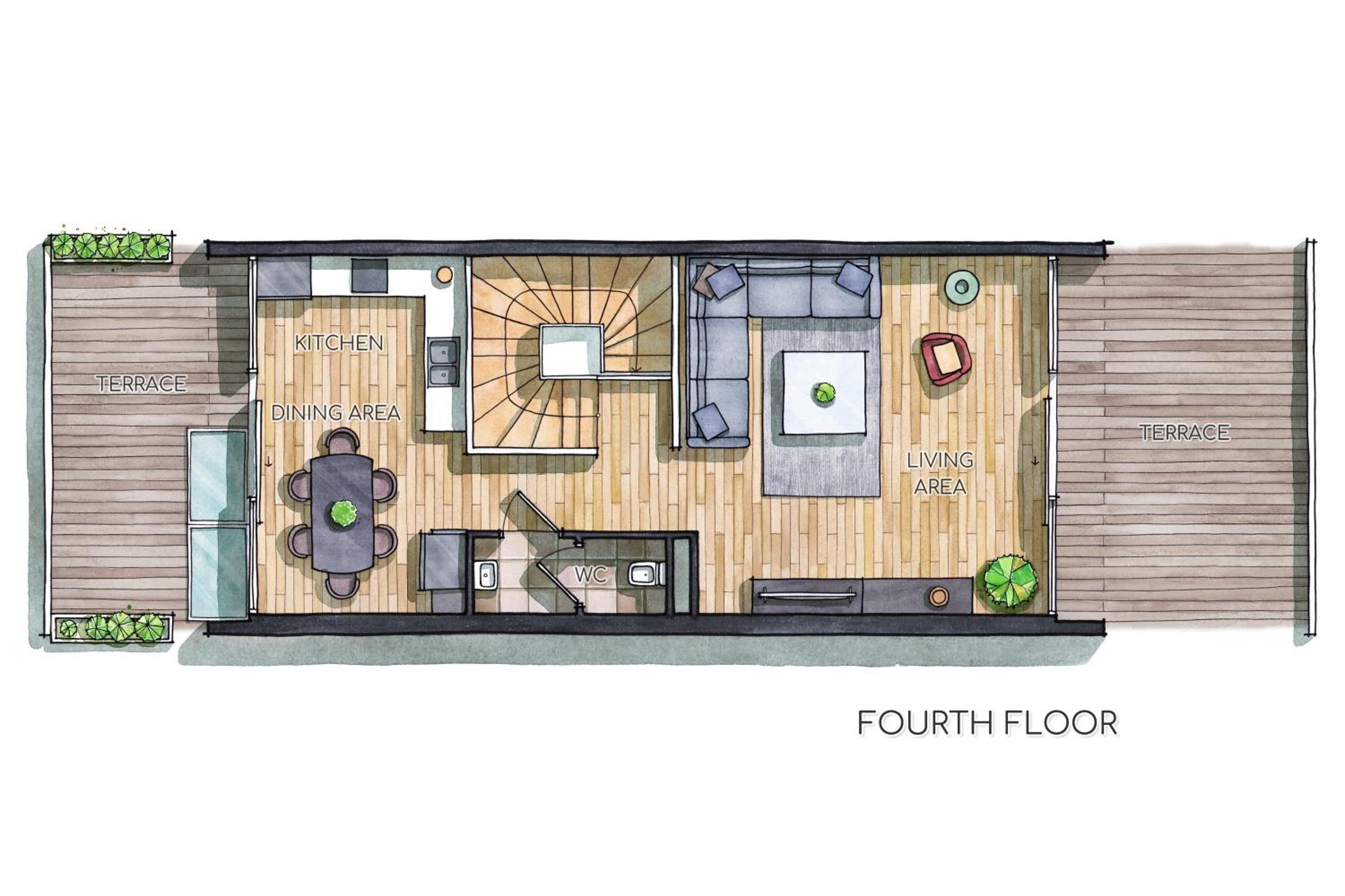 Family Two-Bedroom Apartment with View
