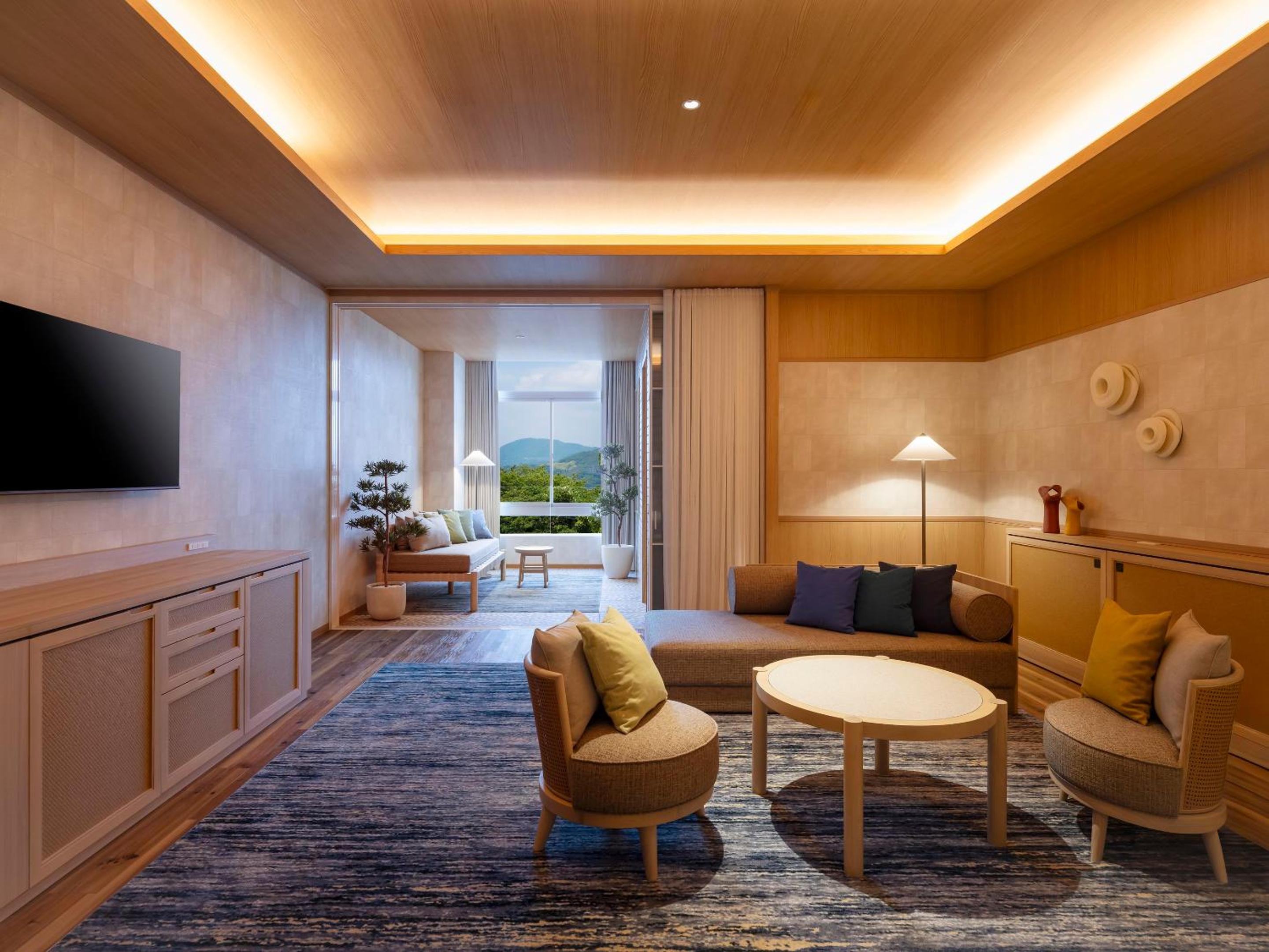 Premium Room with Hot Spring Semi-Open-Air Bath