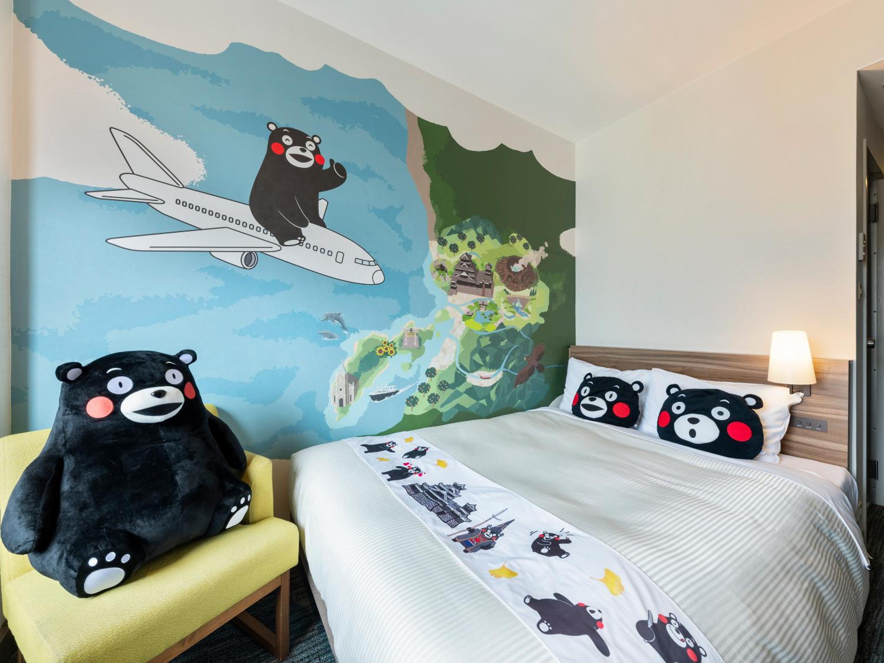 Standard Double Room with Kumamon Theme