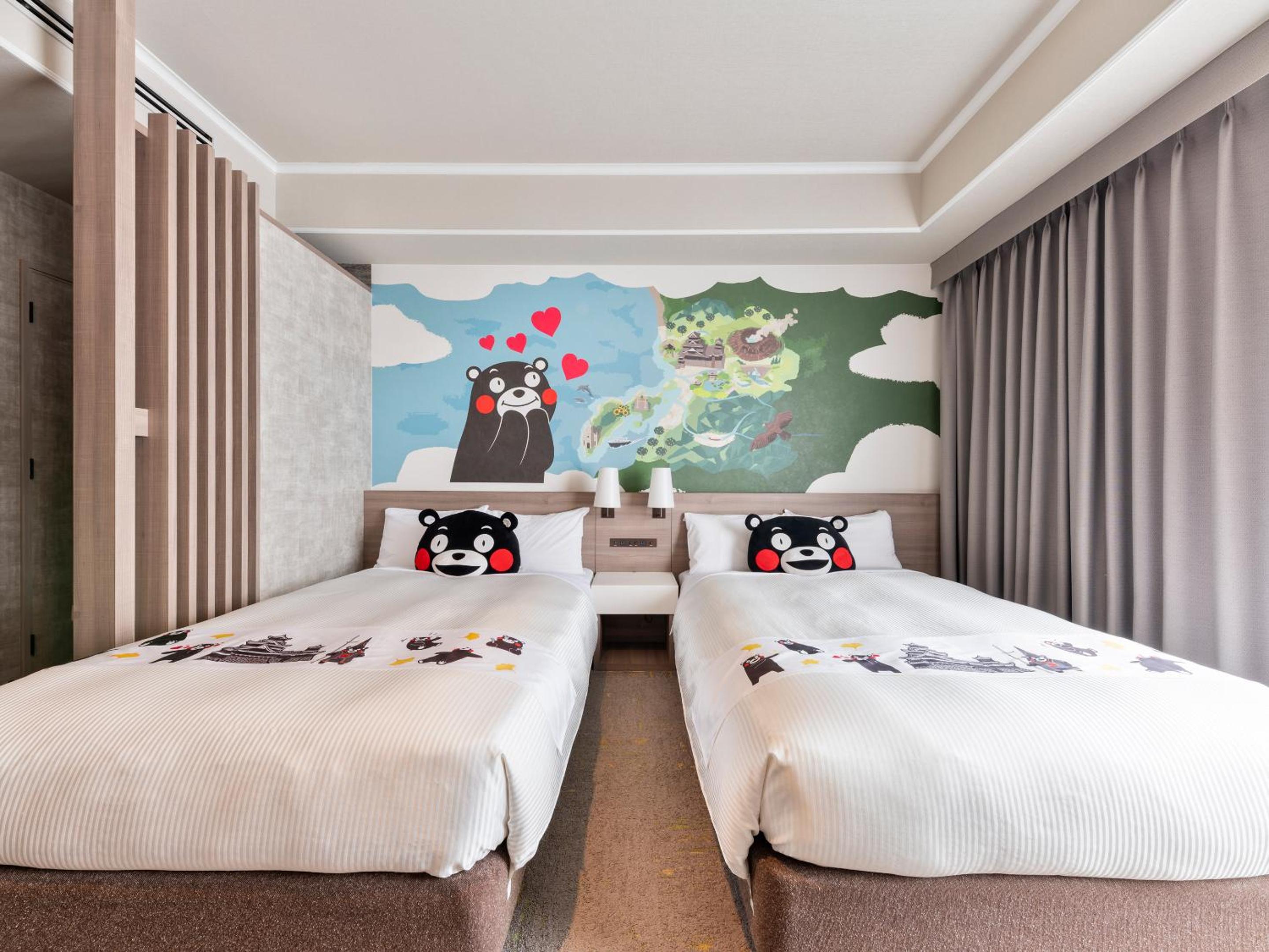 Standard Twin Room with Kumamon Theme