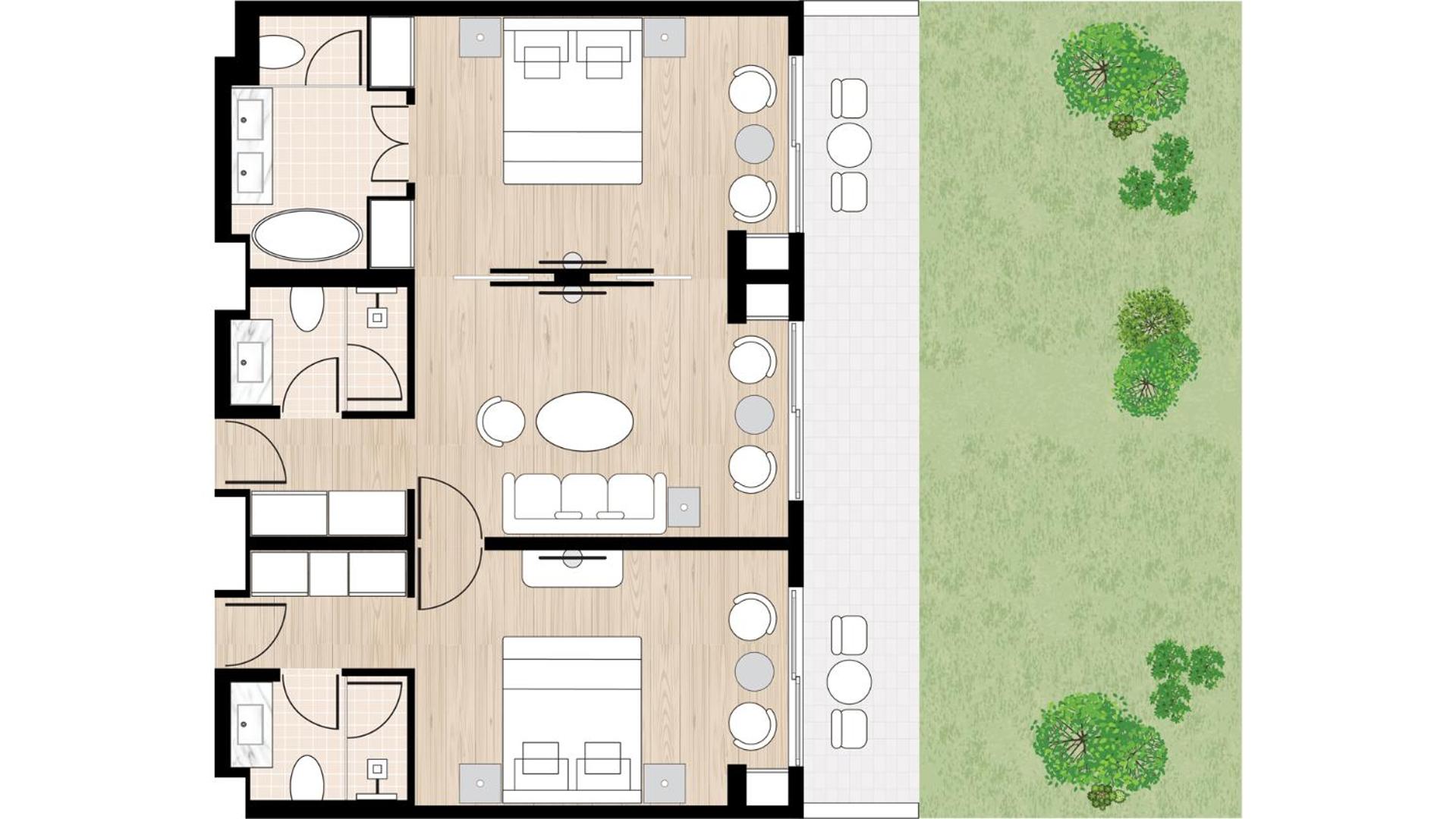 2 Bedroom Luxury Suite with Garden - Photo 10