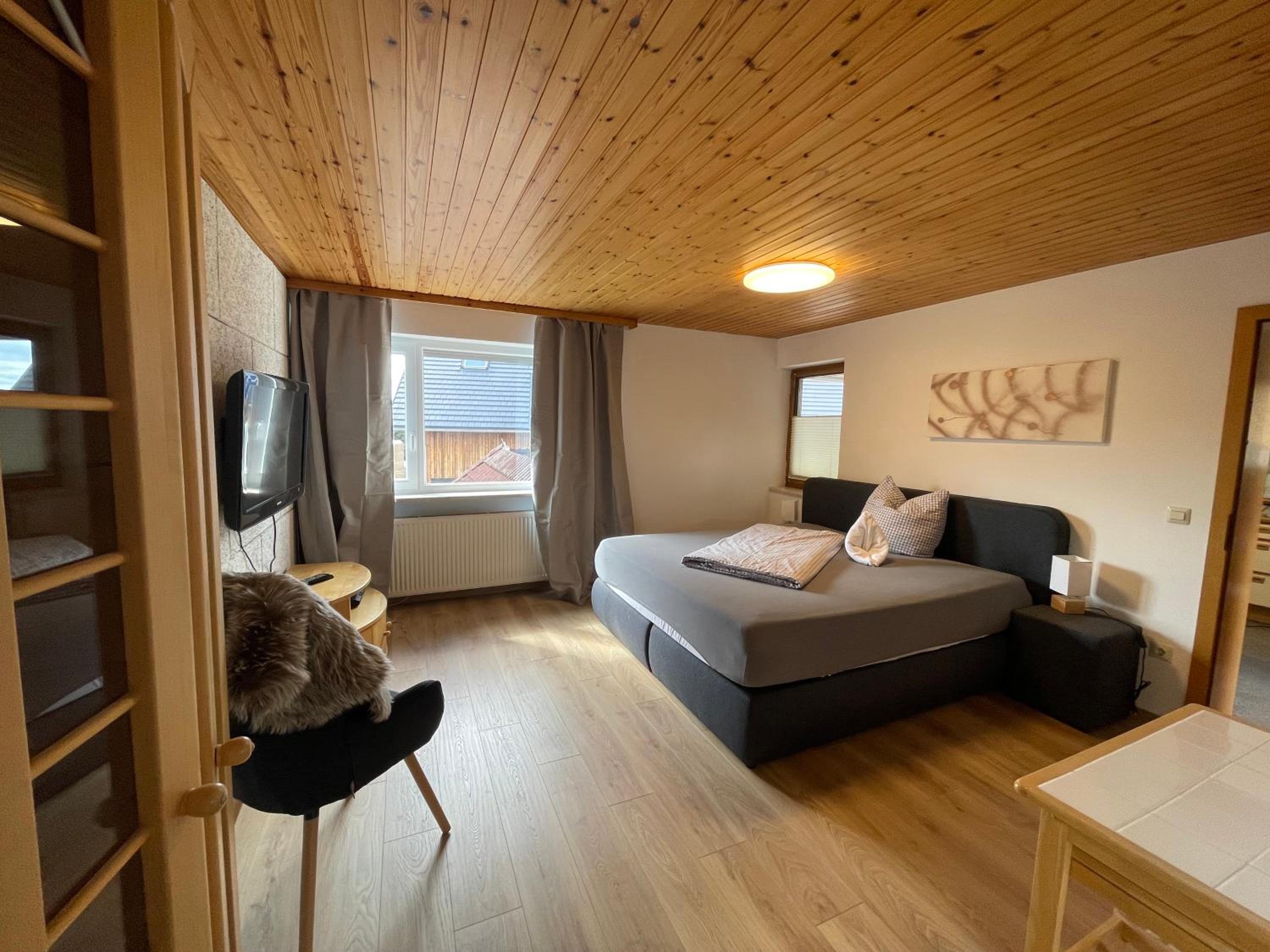 One-Bedroom Apartment with Balcony and Mountain View