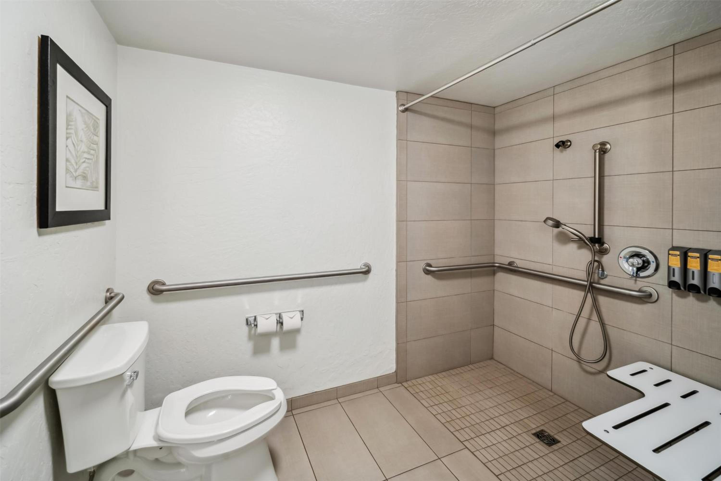 Queen Room with Roll-In Shower - Disability/Poolside/Non-Smoking - Photo 4