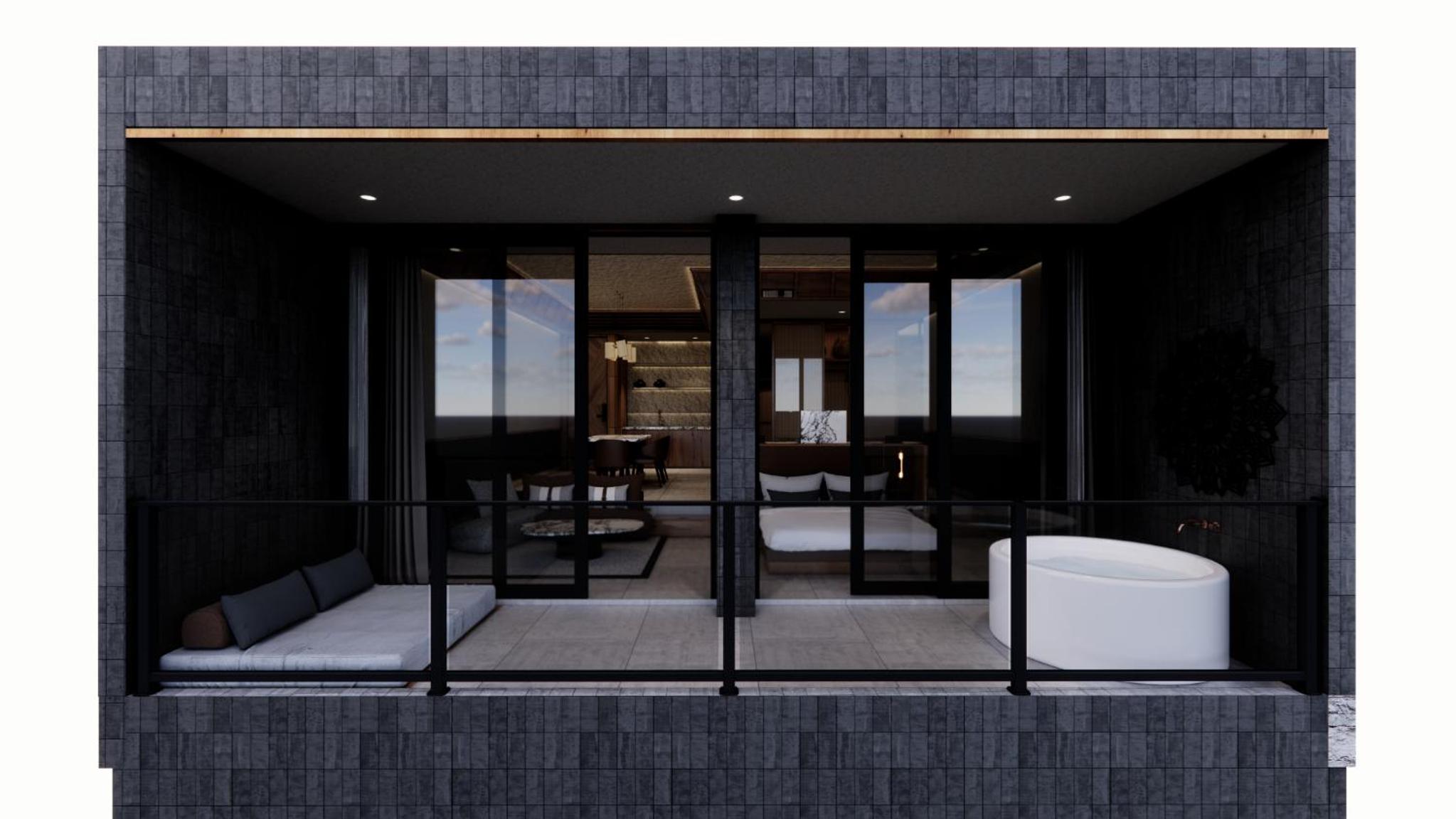 Suite with Rice Field View