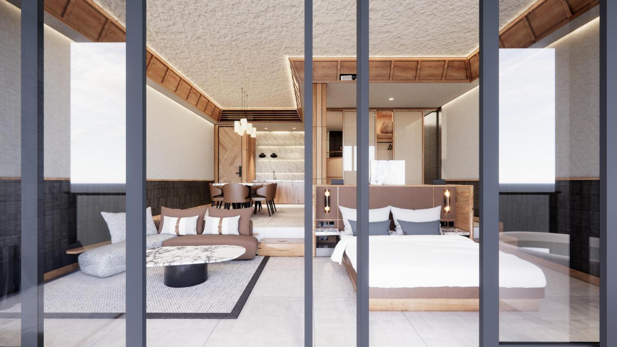 Suite with Rice Field View
