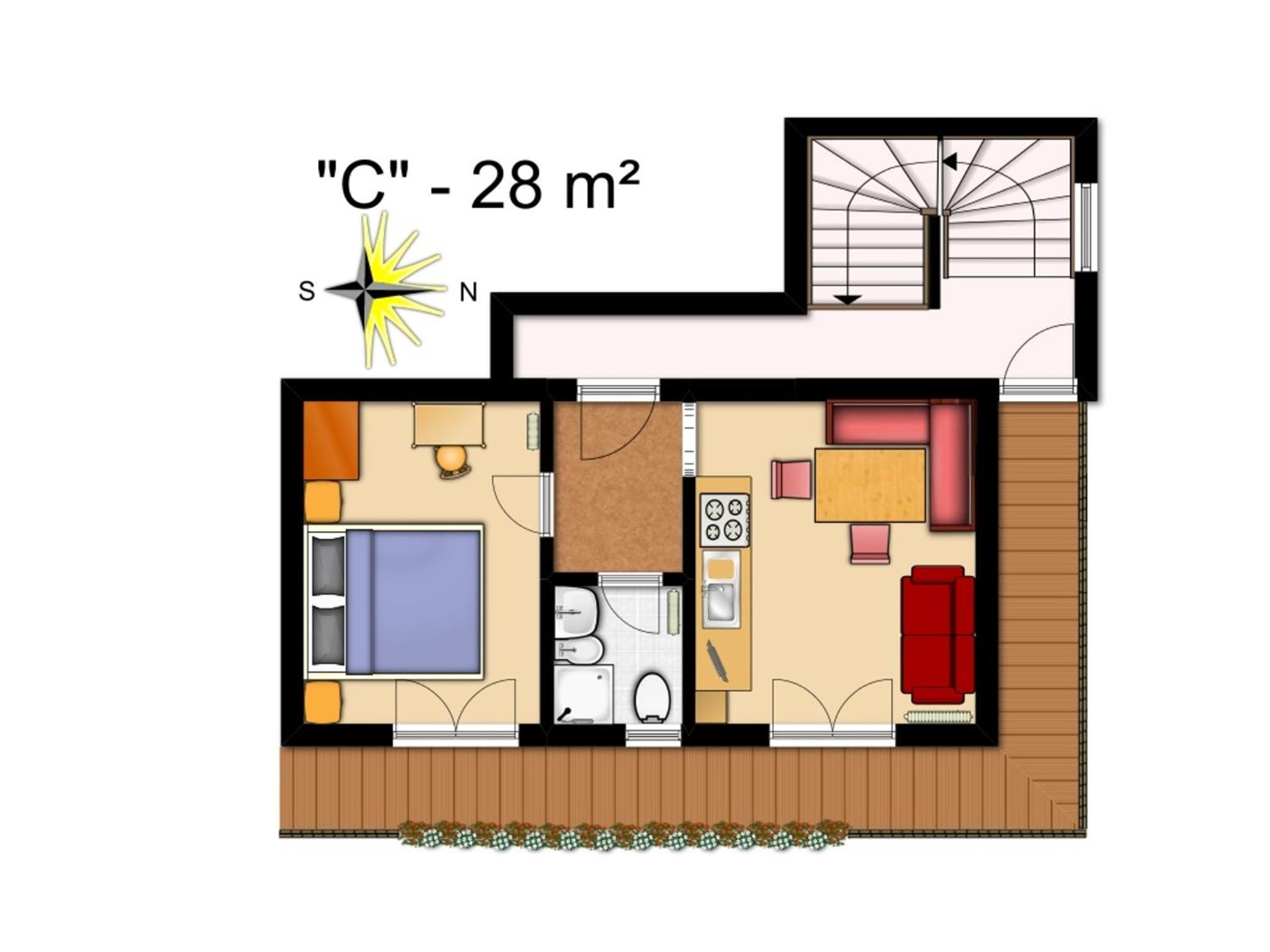 One-Bedroom Apartment with Balcony (2 Adults) photo 2
